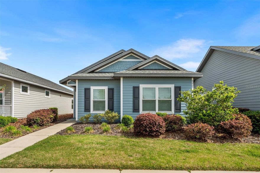 Just listed in highly sought-after Lugano, this darling Sicily model cottage is better than new and absolutely loaded with upgrades. Built in 2020 and has been meticulously-loved, this 3-bedroom, 2-bath home offers 1,504 square feet of heated and cooled living space (from Builder plans), plus a screened back lanai, fully fenced yard, and rear-entry 2-car garage with premium coated floors. The open, spacious floor plan features luxury vinyl plank flooring throughout the main living areas, tray ceilings with crown molding, plantation shutters, beautiful fixtures, and an abundance of natural light. The kitchen is both stylish and functional with glazed cabinetry, granite countertops, designer backsplash, gas range, stainless steel appliances, an island, and plenty of storage. The primary suite is generously sized with a large walk-in closet, while the luxurious primary bath offers a huge walk-in shower and a Japanese-style bidet toilet. The guest bedrooms share a beautifully appointed bath, and the spacious laundry room includes the washer and dryer. Additional features include a tankless water heater and front yard landscaping maintenance included in the HOA. Lugano is a newer community off Archer Road, ideally located near Haile Plantation, Haile Village Center, Celebration Pointe, North Butler Plaza, North Florida Regional, the University of Florida, UF Health, and the VA. The community offers resort-like amenities including tennis/pickleball courts, pool, playground, BB court, clubhouse with recreational room.