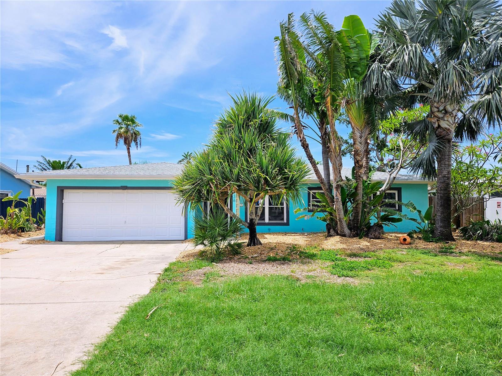 Beautiful three Bedroom, 2 Bath POOL HOME on popular Paradise Island available for Annual Lease. This home has been completely renovated providing all NEW features and fixtures for you to enjoy. The home provides a bright open floorplan with large Living and Dining space with beautiful luxury flooring throughout, new interior paint and modern ceiling fans and lighting fixtures. The Living Room features a stone wood-burning fireplace and opens to the handsome new Kitchen. The Kitchen has white shaker style cabinets, modern open shelving for lots of storage and new stainless appliances including refrigerator, glass-top range/hood, built-in microwave and dishwasher. There are stunning ECO recycled glass countertops in the Kitchen and plenty of space for the pickiest of chefs. The bedrooms have ceiling fans and walk-in closets with the Master Bedroom having its own private Bathroom. Both bathrooms have new vanities, new fixtures and awesome mirrors that dehumidify on demand as you use the gorgeous tile walk-in showers in either Bathroom. There is also a rainfall shower in the Master Bath. Enjoy the whole house water softener and filtration system, a tankless water heater and a convenient washer and dryer in the two-car garage. Step out to the screened back porch lanai and then to the large sundeck and in-ground pool. This area is perfect for entertaining with its charming grilling area, tiki hut and cabana, outdoor shower and lovely tropical landscaping. The rent includes both yard care and pool maintenance. Great location near a variety of shops, great restaurants, John's Pass, and entertainment including live bands, exhibits, boat tours, festivals, markets, sand sculptures, kite flying competitions and more! Application fee $65 per adult, $100 Tenant processing fee. Two dogs or cats up to 35 lbs OK with owner approval and $275 non-refundable pet fee. No aggressive breeds. Tenant pays $45 month for renters insurance and benefits package.
