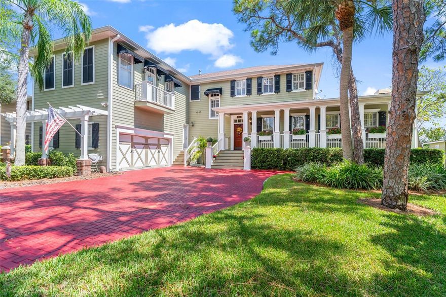 STUNNING WATERFRONT VIEWS! This immaculate Bayfront pool home shows pride of ownership inside and out, from the gated entry to the extended dock that boasts sweeping Hillsborough Bay views. The spacious 5,000+sf interior features hardwood floors, plantation shutters, and attractive finishes throughout. The first floor includes formal living and dining spaces, a cook’s kitchen with breakfast room overlooking the family room, a 1st floor guest suite and spacious game room with wet-bar for entertainment. The second floor features an exceptional master retreat including a private office, renewed master bath plus screened and open patios. There is a secondary master/guest suite with private staircase, perfect for live-in housekeeper or in-law quarters. The pool area offers a cabana, updated outdoor kitchen, outdoor shower, storage and half bath. Enjoy the multiple covered and open patios that take full advantage of the tranquil vistas!