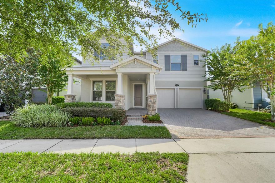 Welcome to a remarkable residence with a large back yard located in the highly sought community of Windermere Isle! This spacious home and location, ideal for families seeking comfort and convenience, features five generously sized bedrooms and 4 well-appointed bathrooms and a loft providing ample space for family and guests. One of the bedrooms and full baths is on the first floor for convenience and privacy for guests. An oversized owners’ suite is spacious and private.  The thoughtfully designed floor plan ensures a seamless flow between living areas, enhancing both privacy and connectivity. With a freshly painted exterior, the home's interior is in like-new condition, showcasing meticulous maintenance and attention to detail. A separate dining room with a coffered ceiling adds to the elegance - perfect for entertaining or a flex room/office. One of the standout features of this residence is its serene setting, overlooking a tranquil pond. This peaceful backdrop offers a sense of retreat and relaxation, allowing residents to enjoy Florida's natural beauty from the comfort of their own home. The extended lanai and large back yard are perfect for active play, entertaining or simply unwinding after a long day. The open floor plan with gourmet kitchen, breakfast nook and family room opening to the lanai and makes this a perfect space for elegance in true Florida style! Windermere Isle boasts a neighborhood pool with cabana, playground, and walking paths. Living is easy with the HOA providing lawn maintenance, internet and cable! Located minutes from the Disney attractions, this property offers the unique advantage of being near one of Florida's most sought-after destinations. Whether for work, personal enjoyment or hosting out-of-town guests, the convenience of nearby entertainment and leisure activities is unparalleled. Close to superb public and private schools, SR 429 and the restaurants and shopping in Horizon West this is just the perfect place to call home! You will appreciate the balance of a quiet neighborhood setting with the vibrancy of nearby urban amenities. This home is a rare find in today's market, combining a desirable location, ample living space, and a picturesque setting. Don't miss the opportunity to make this exceptional property your new home. Call me today to schedule a private before it’s gone!