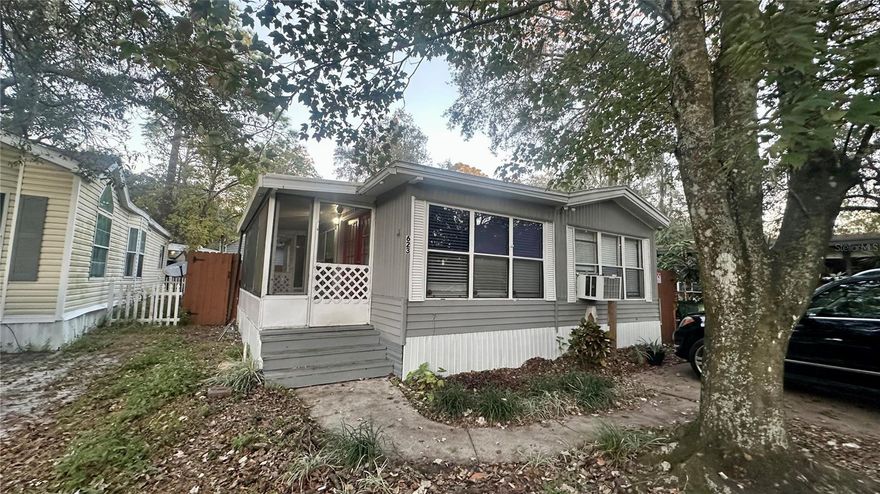 THIS SALE INCLUDES BOTH THE MANUFACTURED HOME AND THE LAND IT SITS ON, WITH NO LO RENT OR LAND LEAS!!
Charming 2-bedroom, 1-bath manufactured home located in the gated Yogi Bear’s Jellystone / Clarcona Resort community in Apopka. This home offers comfortable living in a unique, established neighborhood surrounded by mature landscaping and a welcoming atmosphere.

Residents enjoy a variety of on-site amenities including community pools, clubhouse, playgrounds, mini-golf (putt-putt), laundry facilities, bathhouse, and a convenient community grocery store, all within the neighborhood. The community also offers in-house property management and automated, secure entry.

Conveniently located near shopping, dining, and major roadways for easy access throughout Central Florida. Don’t miss this one!