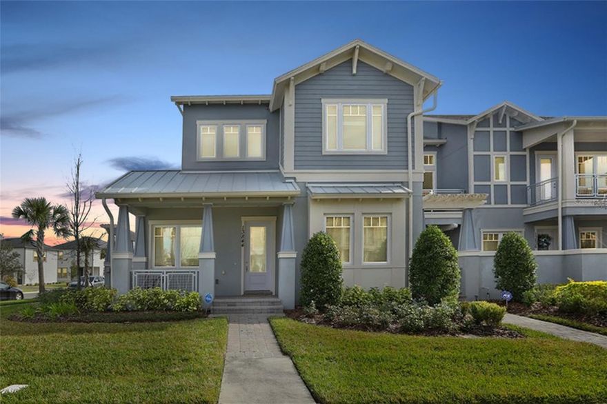 Great rental opportunity! This popular Minto Kendal Townhome has three bedrooms, two-and-a-half baths and is in the heart of Laureate Park in Lake Nona. The elegant designer kitchen sets the tone for this home, boasting dark cherry wood cabinets, stainless steel appliances, granite countertops, and large breakfast bar. With the master bedroom downstairs, the bath features a garden tub, separate shower, dual sinks and a walk-in closet. Upstairs, you'll find a sizable loft with two spacious bedrooms and a full-size bath, along with an interior laundry room. Enjoy the Florida weather and entertain on the private outdoor courtyard. Other features include an oversized two-car rear loading garage, and a corner unit. Comes Furnished. Conveniently located near top-rated schools, major highways, 417, Nemours Hospital, New VA Hospital, UCF College of Medicine, Cancer Research Institute, fitness center, dining, shopping and USTA headquarters. Just minutes from Orlando International Airport and many attractions. See today.