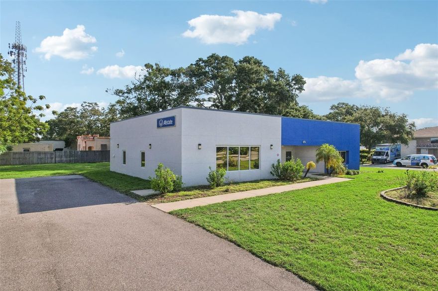 Spacious professional office space remodeled in 2017 with modern finishes, tall ceilings, and storm-rated windows.
 Fully ADA accessible from the street to all interior floor spaces. There are 6 private offices, plus a flex space space with 4 cubicles and room for more.
Reception/lobby area, kitchen/break room, network/server room, 2 storage closets, 2 bathrooms, 5 parking spaces and 1 handicap space, rear patio with picnic table.
Designed for networks with cables in every office all centralized in the network room. 2 zoned A/C systems. Flood Zone X500.
Any professional office user, including attorneys, title companies, accountants, financial advisors, insurance agencies, real estate brokerages and similar users should tour these spaces. Virtual tour available or better yet schedule private showing.