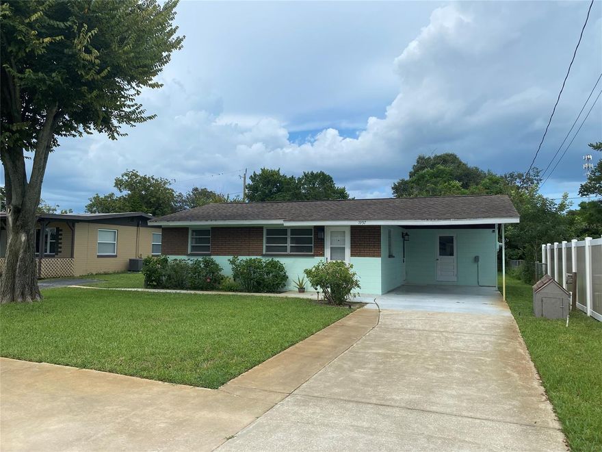 BACK ON MARKET!!  Recently updated “cute and cozy” single family home in the heart of Ormond Beach. This home is only 8 minutes from local hospital, I-95, and less than 12 minutes from the beach.  This home is MOVE-IN ready with modern upgrades as of August 2021 with all BRAND-NEW carpet and vinyl flooring throughout.  NEW bathroom vanity, toilet, plumbing fixtures, lighting and a large mirrored medicine cabinet.  Plus, a complete interior painting from ceiling, walls, trim and doors.  This home has attached carport with a laundry room that comes with a washer and dryer.  This home has a large driveway and a sprinkler system with covered pump house that will keep your yard beautiful in the summer months.  Tons of potential and flexibility to expand with a very large and deep back yard. This home would make a great starter home, vacation home, retirement home, or an excellent rental income producer.  Looking for a simple worry-free home, this is it! All information and content herein deemed reliable but not guaranteed to be accurate. ;Water: City