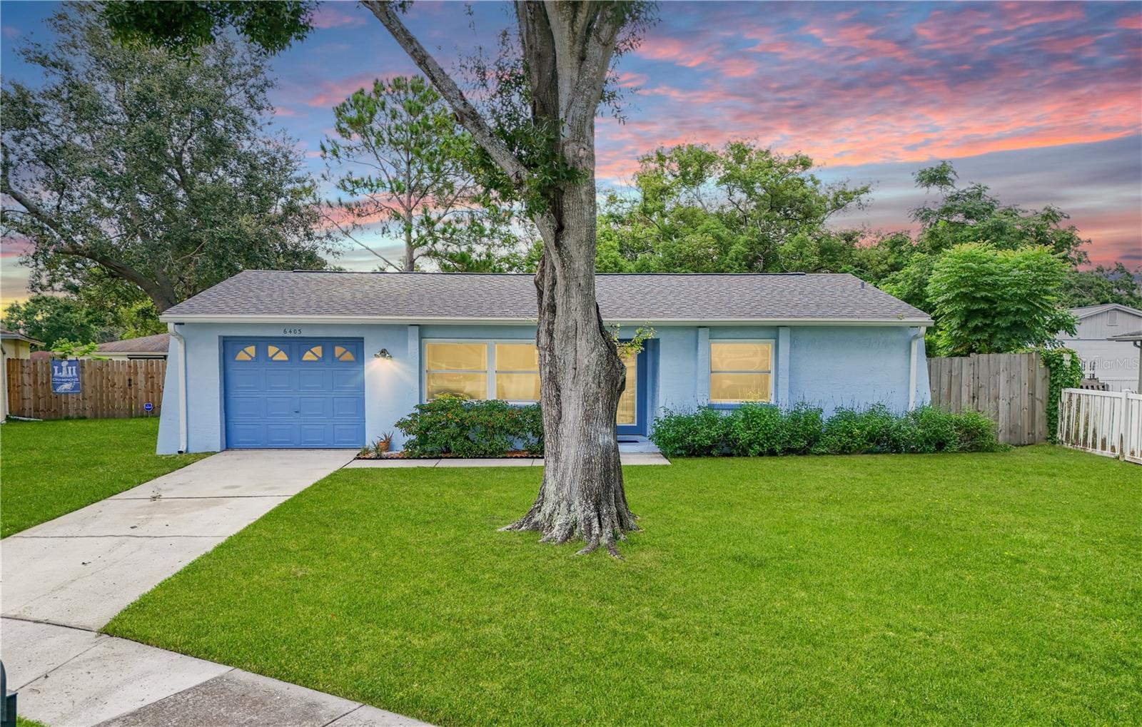Tucked away on a quiet cul-de-sac, this beautifully maintained 2-bedroom, 2-bath home offers both comfort and convenience. Step inside to discover new LVP flooring, a granite kitchen countertop, and new LG range and refrigerator—perfect for those who love to cook or entertain. Energy efficiency shines with solar panels and triple pane impact windows, keeping utility costs low and comfort high.
Enjoy the privacy of a fully fenced yard, ideal for pets or outdoor gatherings. Recent exterior updates include redone soffits, fascia, and gutters, ensuring peace of mind for years to come. Located less than 30 minutes from Tampa International Airport, local beaches, and vibrant downtown areas, this home offers the best of both tranquility and accessibility.
Don't miss your chance to own this move-in ready gem!