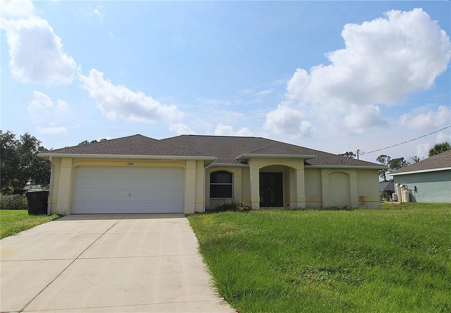 Welcome to your new home! With over 1,664 sq. ft. of living space, this 3-bedroom, 2-bathroom home is big enough for the entire family! Plus, you will not want to miss out on all the extra space with an additional den and a large 2-car garage ideal for protecting your cars from those hot Florida days! Neutral paint, tile flooring in the main living areas, wood flooring in the bedrooms and vaulted ceilings make decorating a breeze! The kitchen is the perfect space for enjoying fun meals with the family, complete with a breakfast nook, a breakfast bar for additional counter space, and hardwood cabinets for all your storage needs. Appliances include microwave, range, refrigerator, and dishwasher. The living room feels light and bright with stunning vaulted ceilings and plenty of natural light coming through the sliding glass doors and large windows throughout! The primary bedroom will become your private getaway, complete with sliding door access to the large screened in lanai, hardwood floors and a stunning en suite bathroom with walk in closets, a soaking tub, dual sink vanity, and a walk-in shower! Two additional bedrooms provide all the space you need for the rest of your family! Enjoy the luxury of turning the additional den into a creative space, playroom, or a home office. The screened in lanai will be the perfect space to entertain and stay cool on those hot Florida days! Pets' negotiable, no dangerous breeds.

This home is in a desirable area, surrounded by a myriad of natural parks and all things shopping, entertainment and dining! Centennial Park is just a short 12 minutes away and is always busting with new and exciting local events! Ryntal Property Management has partnered with Obligo to provide a security deposit alternative to qualified renters! Call today for more information. Submit all applications to Ryntal Property Management ONLY!

Qualifications: We run a complete background check that includes credit, income verification, prior landlord and eviction history. In terms of credit, we look at the entire picture as opposed to just the credit score, but in general, we do require a score over 550.
