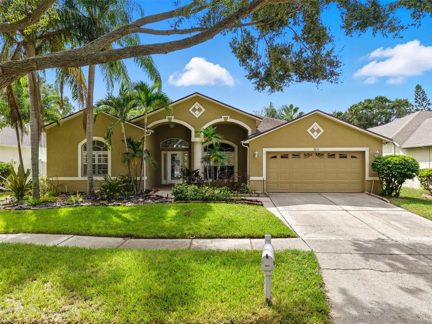 Seller is highly motivated, an incredible opportunity for instant equity! Welcome to a truly exceptional residence that perfectly blends refined design with everyday comfort. This stunning home features a thoughtfully designed split floor plan with ceramic tile and wood flooring, showcasing formal living and dining areas, a spacious great room, and a charming dinette — all ideal for entertaining in style. The luxurious primary suite is a private sanctuary, complete with an additional sitting room overlooking the pool, perfect for a home office, nursery, or tranquil retreat. Dual custom walk-in closets and a spa-inspired en-suite bath with separate soaking tub, walk-in shower, and dual vanities complete the experience. The gourmet kitchen impresses with custom cabinetry, sleek granite countertops, and upgraded stainless steel appliances — ideal for the culinary enthusiast. Designer upgrades include remote-controlled fan/light fixtures in every room and premium Southern-style plantation blinds on every window for a timeless touch. Step outside to your private backyard oasis, where lush tropical landscaping surrounds a sparkling pool and spa, creating the perfect setting for luxurious outdoor living. The garage features built-in cabinetry and a dedicated workshop space for added functionality. Located in the sought after Pavilion community with low HOA, no CDD fees, and access to premium amenities including two parks, tennis and basketball courts, fitness center, clubhouse, and resort-style pool.
Don’t miss your chance to own this exquisite home. Schedule your private tour today!
