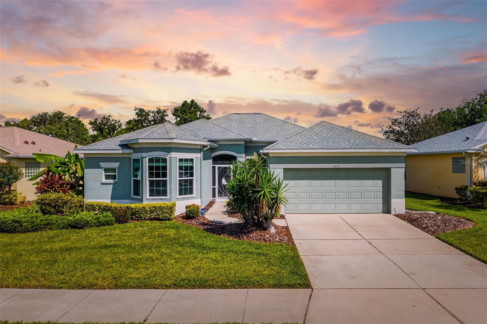 Step into the Florida lifestyle you’ve been dreaming of at 7810 Castleisland Drive in the sought-after gated community of Tatum Ridge. This 2-bedroom, 2-bath home includes a spacious office that can easily be converted into a 3rd bedroom—as it has been in other similar models—giving you flexibility to fit your needs. Imagine mornings spent sipping coffee in your fully enclosed, impact-glass lanai—now conditioned for year-round comfort—while overlooking your sparkling heated pool and spa and the peaceful 95+ acre preserve owned by the Tatum Ridge Homeowners Community for added serenity. Inside, the thoughtful floor plan invites both relaxation and entertainment, with high ceilings, an airy flow, and spaces designed for everyday ease. This home has been beautifully maintained with significant upgrades: a new roof in 2021, HVAC in 2023, and a hot water heater in 2024. Hurricane protection is in place for every window, with some upgraded to impact glass for added peace of mind. Everyday conveniences are enhanced by a newer washer, dryer, dishwasher, and refrigerator.
Tatum Ridge offers lawn maintenance, irrigation, and gated security, giving you more time to enjoy nearby Celery Fields, shopping, dining, and Sarasota’s beautiful beaches. Whether you’re looking for a serene retreat or a place to gather with friends and family, this home blends comfort, style, and peace of mind in one perfect package.