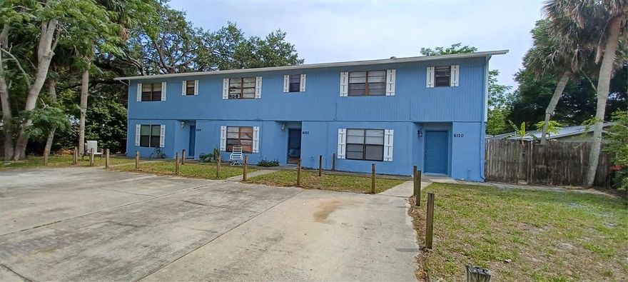 Large 2 bedroom 2.5bath townhome, with an open floorplan, close to downtown New Port Richey. Master bedroom with en suite bathroom. 2 bedroom upstairs with 2 full bath. There is a guest 1/2 bath downstairs.  Laundry room downstairs with washer/dryer hookup. Fenced in backyard. Rent include lawn service (front only) and trash pickup. Close to Sims Park and Frances Ave Park. There is also a coat closet downstairs.