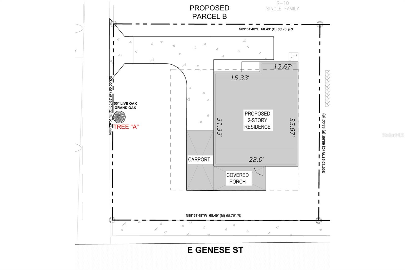Newly divided* single-family residential building lot in a great treed neighborhood with many high-value $1M+ home values. Quiet residential street with quick access to Tampa's lively neighborhoods, downtown and the river walk. Adjacent access to city sewer and water. Many newly built high-value homes in this neighborhood. Plans for a 2-story 4 bedroom/3 full bath home available for this lot. *PD new lot division subject to City Council approval in end of August 2025. Check city zoning and building department for all details and approval information. Small building to be demolished on lot by new lot owner. New lot is located behind (West) of current home that faces East at 4202 N Seminole Ave. New lot will have an E Genesee Street address and will face South on E. Genesee. No trees need to be removed to build new house.