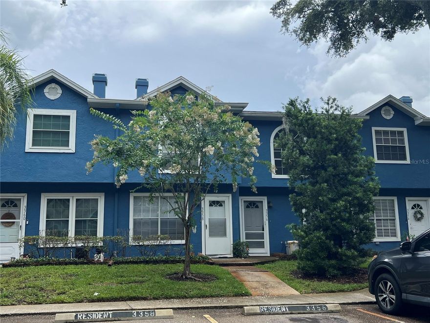 UNFURNISHED, 2 bed, 2.5 bath, 2 story townhome in Fox Chase! This lovely property has a fireplace in the living room, (working wood burning but sports a new electric fireplace insert too),dining area, tiled family room with laundry closet and sliding glass doors that open onto the open rear patio perfect for your morning coffee.  The kitchen is open to the living area and lots of cabinet space, new stainless refrigerator, smooth surface range, dishwasher, disposal and pantry!  There is a half bath downstairs and two full baths with tub/shower combo upstairs.  One for the master bedroom suite with lots of closet space and an arched window and plant shelves details.  RENT INCLUDES EXTERIOR MAINTENANCE, LAWN SERIVE, TRASH, COMMUNITY POOL AND CLUBHOUSE!  (across Belcher) There is also a brand new security access gate being set up right now!  First month's rent and security deposit equal to one month's rent required for move in. Application fee is $40/per person over 18. Call today for your private showing
