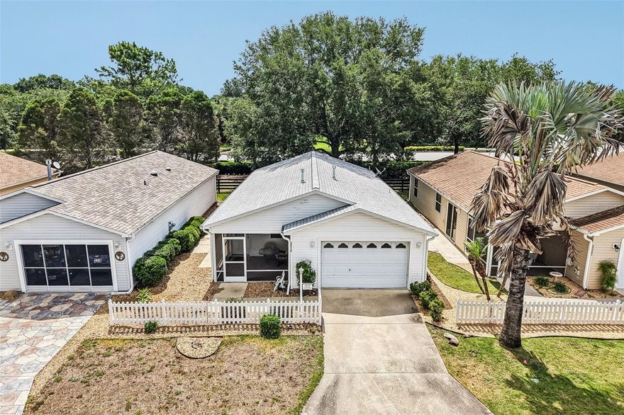No Bond on this 2 Bedroom 2 Bath Patio Villa Cabet Cove Model in the Village of Mount Vernon Villas. Home Features: HVAC 2011, Roof 2011, WH 2024. Rolled vinyl and carpet. Gas is used for Cooking, Heating, Water Heater Heating, and Dryer for the most energy efficiency. Location is fantastic as it is in between the 6's. Short Golf Cart Ride to Sumter Landing Town Square or Brownwood Town Square. There is no HOA and there is a mandatory $204 a month amenity fee giving you access to all amenities including championship and executive golf courses, recreation centers, and the unmatched lifestyle that makes The Villages so sought after. Schedule your private showing today—or request a FaceTime tour if you’re not local—and experience firsthand everything this exceptional home has to provide. Priced to move quickly.