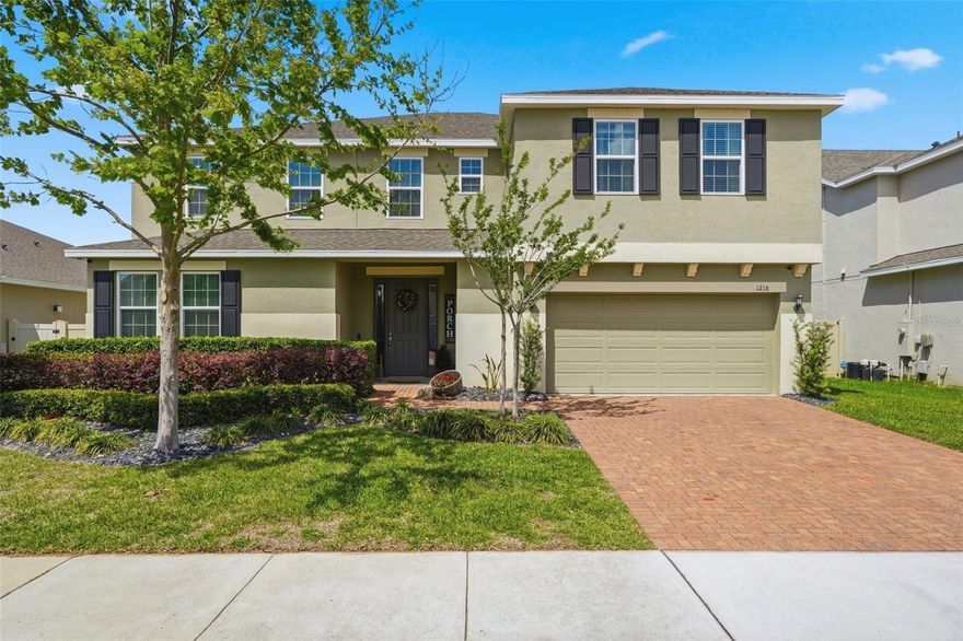 Welcome to 1218 Blarney Street in the highly sought-after Ardmore Reserve community in Minneola! This stunning 6-BEDROOM, 4-BATHROOM home offers over 4,441 sq ft of living space and a 2-CAR TANDEM GARAGE perfect for golf carts or your extra storage needs. BUILT IN 2021 and loaded with builder UPGRADES, this home shows like a model.

Step inside to a spacious open-concept floorplan with a large family room with a BUILT IN WALL ELECTRIC FIREPLACE flowing seamlessly into an elegant CHEF'S KICTHEN, featuring QUARTZ countertops, GAS range, OVERSIZED ISLAND, and EXTENDED CABINETRY for maximum storage, perfect for cooking enthusiasts. The home is equipped with gas for the kitchen range, dryer, and water heater, offering efficiency and convenience. Entertain guests effortlessly in the formal dining room and enjoy the built-in wall cabinetry, ideal for a wine bar. The FIRST FLOOR BEDROOM with A FULL BATH provides a perfect setup for multi-generational living, a guest suite, or home office.
Upstairs, retreat to the luxurious primary suite with a cozy sitting area, perfect for a reading nook. The ensuite bath boasts QUARTZ countertops, DUAL SINKS, SOAKING TUB, WALK IN SHOWER with rain head, and DUAL WALK IN CLOSETS. The second level also features a LARGE BONUS LOFT AREA, ideal for a media room, game room, or second living area, along with FOUR additional BEDROOMS and THREE full BATHROOMS. 
Outside, your FULLY FENCED in backyard is a blank canvas ready for a dream pool, outdoor kitchen, or entertaining space. Additional upgrades include a WATER SOFTNER SYSTEM and electric service from SECO ENERGY, helping keep electric costs low.

Location is everything! MINUTES from the COMMUNITY POOL and PLAYGROUND located on the same street , and close to top rated schools, shopping, dining, major highways, airports, and hospitals, making your commute and lifestyle effortless.
Don’t miss your chance to own this exceptional home in one of Minneola’s most desirable communities. Schedule your private showing today!