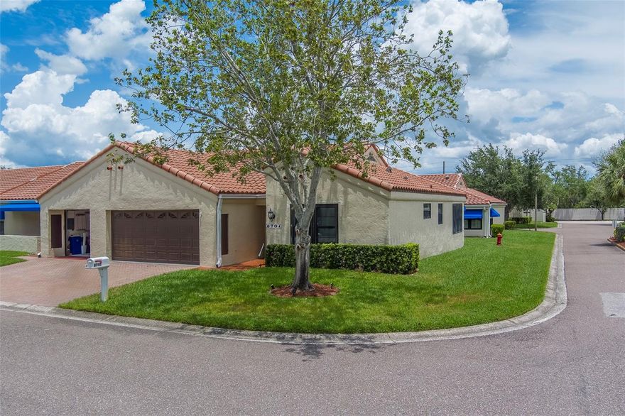 Welcome home to this light and airy 2 bedroom/2 bathroom corner unit villa with a two car garage! This spacious villa boasts a split floor plan, a bright kitchen, and an open concept living space. The primary bedroom offers an ensuite bathroom and two closets. This vibrant and active 55+ community of Mainlands of Tamarac is golf cart friendly and offers a clubhouse, pool, shuffleboard courts, and a community golf course! Shopping, dining, award winning beaches, and the airport are just minutes away! This unit is priced to sell. Come make it yours before it's gone! NON-FLOOD ZONE