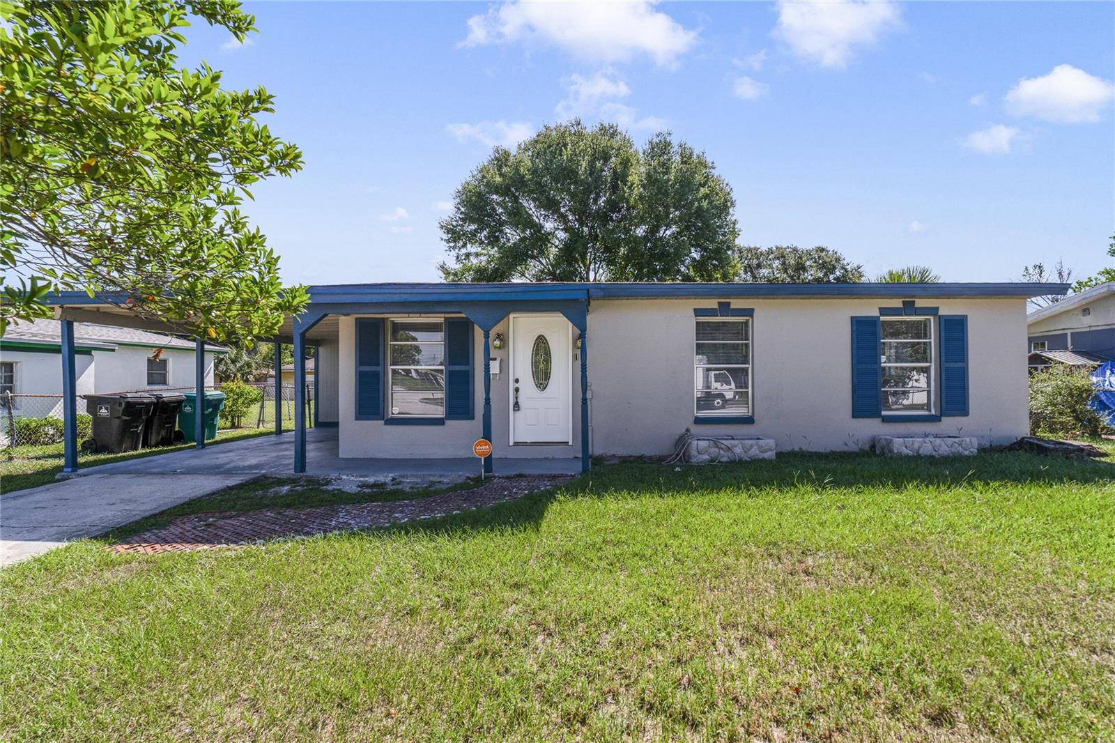 This fully renovated home offers contemporary upgrades. Located in central Orlando with NO HOA, you can truly make this space your own!
As you enter, you’ll be greeted by a comfortable living room that flows effortlessly into a brand-new kitchen. The open design extends to the back family room, with easy access to your private backyard retreat.
This home features three cozy bedrooms, and a beautifully updated bathroom with luxurious shower tile that creates a relaxing, spa-like atmosphere.
Convenience is key with the laundry room positioned off the carport, minimizing noise while making laundry tasks easy.
The expansive backyard is your blank canvas, ready for you to create your own personal Florida getaway.
With fresh flooring, a modern kitchen, and stylish upgrades throughout, this home is a must-see! Don’t miss the opportunity to own this Orlando treasure!