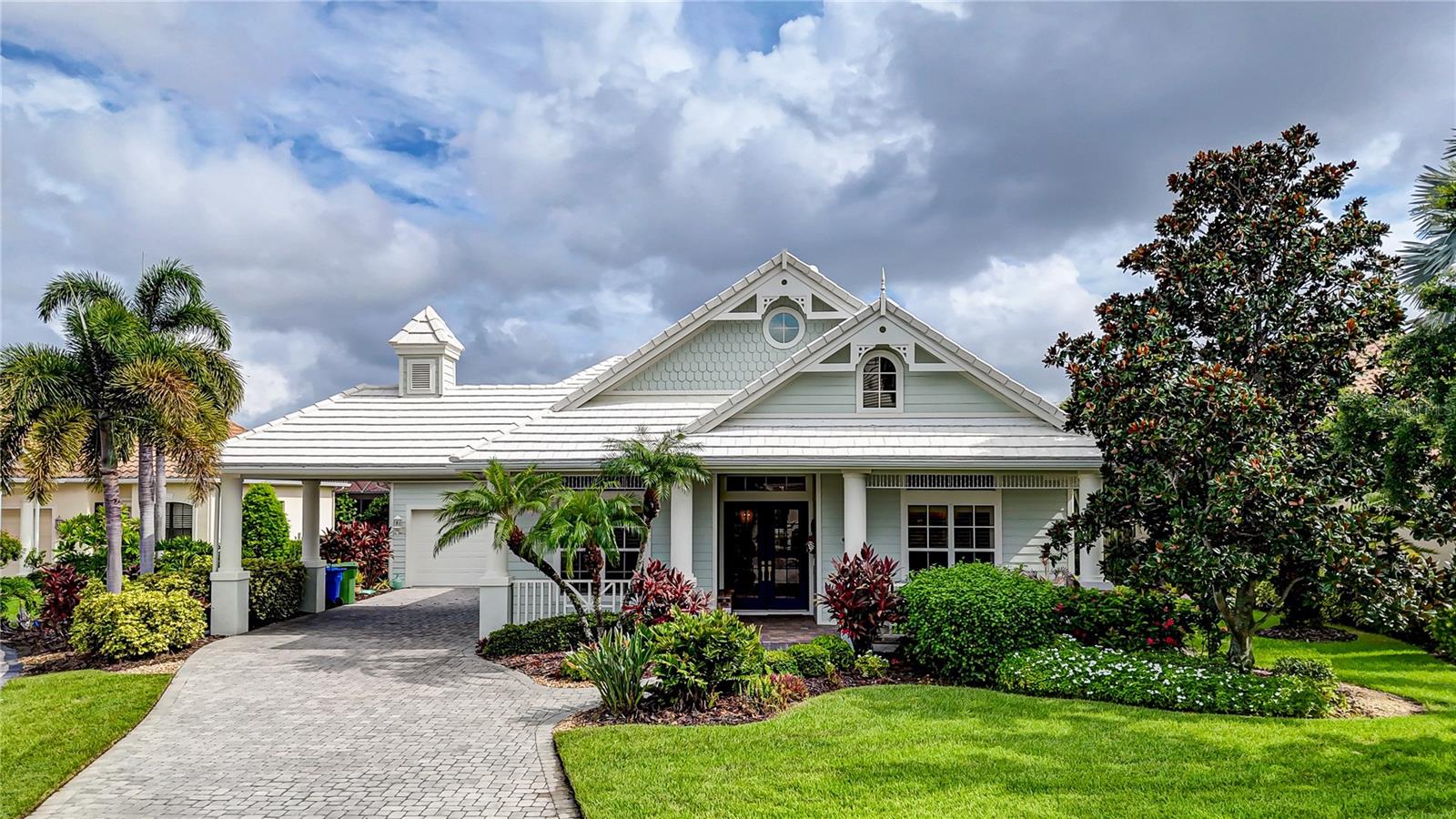 For Rent! Unfurnished Annual Rental with Heated Pool! Boat Dock on Canal that leads into the Manatee River! This stunning 3 bed 2.5 bath + den home sits in the quiet and secluded area of the Inlets, Harbour Walk at the Inlets. This area of the community is gated to provide the peace and security any boater could desire. Walking into the home you will immediately notice the recently renovated features and high ceilings that truly make this home stand out. Sitting at the front of the home you will find both secondary bedrooms that share a bathroom in the hallway as well as the expansive den fit for any workspace or hobby you need. Moving further into the home you will find the formal dining area and chef's kitchen fit with new stainless steel appliances and custom kitchen island. On the right you will be welcomed into the spacious living room with a stylish brick accent wall that offers a gorgeous view of the pool area and views of the canal just through the sliding glass doors. Finally, moving to the back of the home you will find the master bedroom which boasts a large walk-in closet and chic ensuite bathroom. Stepping outside you will love the screened-in heated pool area with spa and movie screen with a projector! The private boat dock can accommodate up to a 40 ft boat, only steps from your backyard with easy access to the River and minutes to the open waters of the Gulf of Mexico. Boat to some of the most famous and beautiful beaches in Florida, including Anna Maria Island and Siesta Key. Call today for your chance at vacation living 365 days a year.