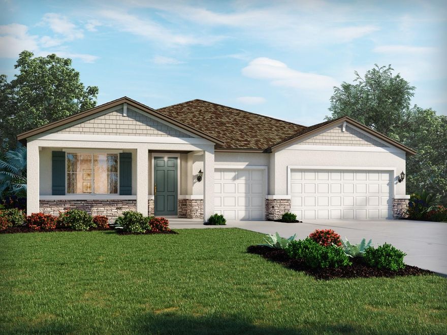 Under Construction. Brand new, energy-efficient home available by Jul 2026! This home offers a dedicated office and versatile flex room for work or play. Gather with family and friends in the open kitchen or on the covered lanai. The spacious primary suite features a large walk-in closet for ultimate convenience. The Oakfield Trails Signature Series offers single-family homes with open-concept floorplans in Parrish, FL. Convenient to several major highways, this community is ideal for those who commute to Lakeland, Tampa and Orlando. Residents will have access to the private Harvest Club that includes a resort-style pool, clubhouse, fitness center, pickleball courts, playground and trails in a beautiful "old Florida" setting.  Each of our homes is built with innovative, energy-efficient features designed to help you enjoy more savings, better health, real comfort and peace of mind.