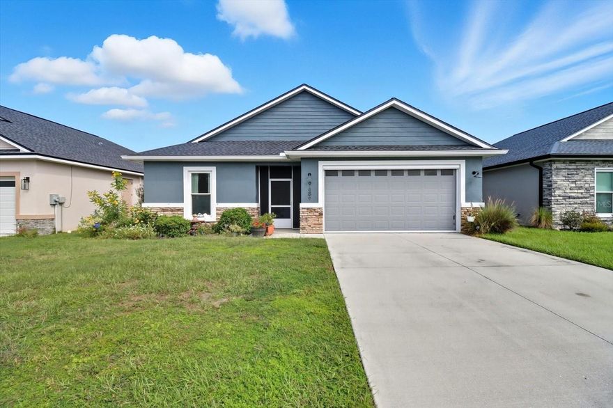 ** PRICE MODIFICATION ** This is one of the newest homes in the Moorings Point O Woods development at only 2 years new. The pictures do not do this home justice. You have to come and see it to understand. From the minute step in the door you can see this quality built home was designed with modern, understated elegance. The details and finishes in this home were thoughtfully planned out to bring out the beauty in every detail. From the 8' dark doors, to the details of the coffered living room and porch ceilings, the massive kitchen island with seating and the beautiful flooring throughout the whole house and the list goes on and on. This home speaks for itself, but I will mention some of my favorite things. This home is truly set up for indoor and outdoor enjoyment. The separate front and rear screened porches offer quiet sitting areas to enjoy the beauty and nature in this community. A bonus in the cooler months because it allows for a nice cross breeze without the hassle of our little flying friends getting in. Also, the addition of the garage door screen offers privacy when you want to keep the garage door open, but don't necessarily want to visit. The Moorings has a community only boat dock and launch across the street on Lake Henderson with boat storage space as well. It's a boaters dream.. No more waiting at a public ramp. Just launch and go to enjoy a day of fishing or tubing on the lake. The community pool offers a gazebo and picnic area for enjoying a day at the pool with some relief from the sun exposure. The HOA is responsible for the lawn maintenance, basic cable, WiFi and trash. This is a small, neighborly place that offers the best of the Florida lifestyle with minimal maintenance. This home in this community is the best of all worlds. Come take a look. I love showing this place off!