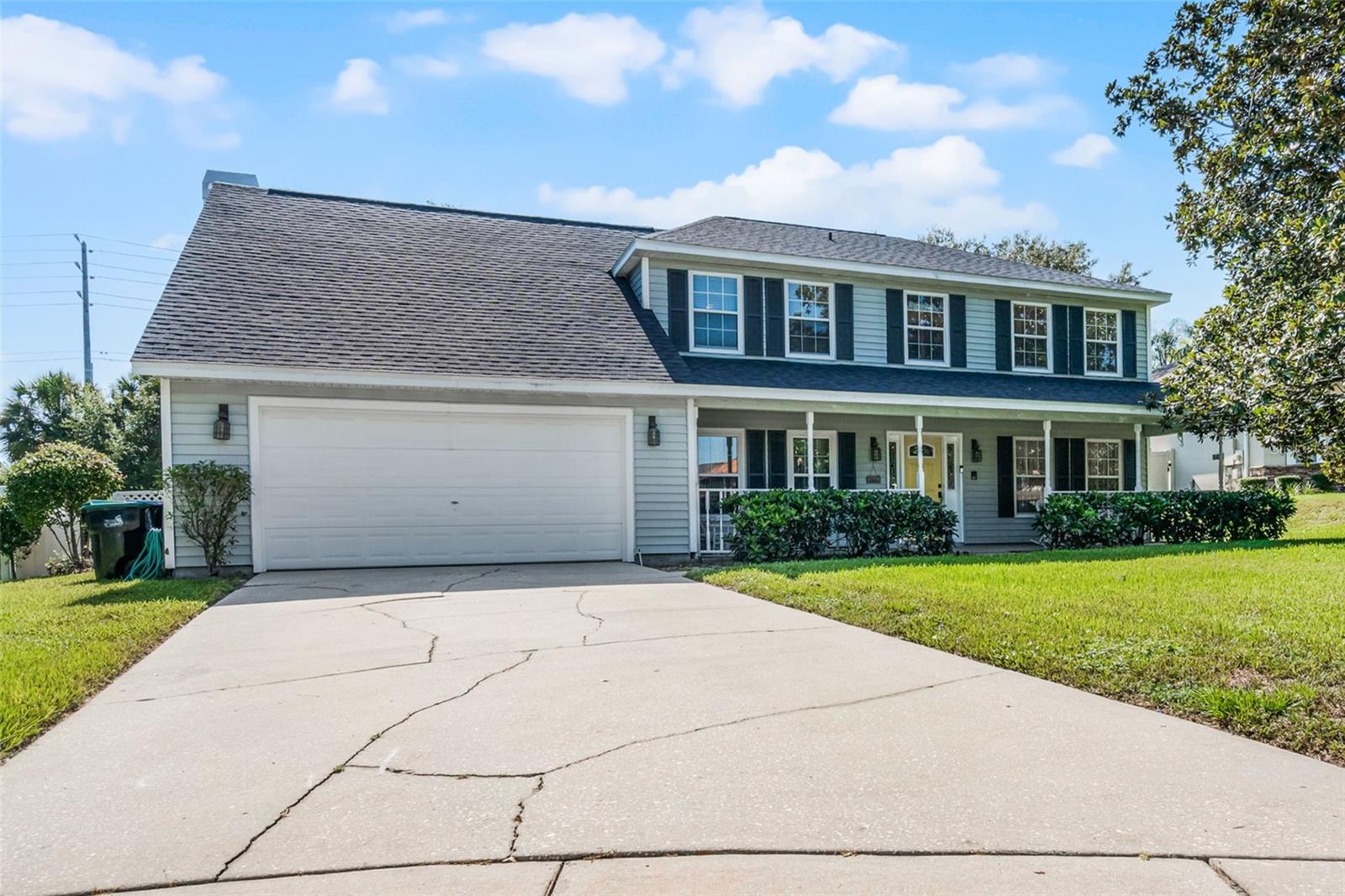 This gorgeous pool home in Bay Hill is waiting to be your new forever home! Complete with 4 bedrooms and 2.5 bathrooms on a cul-de-sac, this home features a sparkling private pool, screened-in lanai, and fresh updates including brand-new carpet and new paint upstairs. With 2,872 sq. ft. of thoughtfully designed living space, this home offers everything you need for comfort, entertaining, and convenience, both inside and out. As you enter, you’re greeted by a separate formal living room and dining room to the right, perfect for hosting family gatherings or elegant dinner parties. To the left of the entryway, a dedicated home office provides a professional setting for meetings or remote work, keeping your living spaces private. The spacious kitchen, complete with a stylish backsplash, ample counter space, and direct access to the formal dining room, makes meal prep and entertaining a breeze. The heart of the home is the expansive family room with a wood-burning fireplace, where you can cozy up for movie nights or enjoy quality time with loved ones. A convenient half bath downstairs ensures privacy for all bedrooms upstairs, while still accommodating guests. Upstairs, you’ll find four spacious bedrooms with plenty of natural light and storage so everyone feels right at home. The primary suite is exceptionally large, with a spa-like en suite featuring a soaking tub, dual sinks, and separate shower, the perfect place to unwind after a long day. A bonus room upstairs offers a flexible space for a game room, reading nook, additional storage or anything else to suit your family's needs. Step outside and enjoy your own backyard retreat. The sparkling pool, screened-in lanai, and large patio with a fire pit set the scene for year-round fun, whether you’re swimming on warm Florida afternoons, throwing a BBQ or hosting friends for an evening under the stars. The fully fenced backyard adds privacy and security, ensuring four legged friends and little ones can roam freely without worry. You can feel at peace knowing this home has been truly cared for, with a transferable termite bond for 2025, the roof and downstairs AC being replaced in 2023 and the upstairs AC replaced in 2022; all with only one previous owner! This home’s location is truly unmatched! You’re just 15 minutes from Disney World and Universal Studios, less than 10 minutes from the amazing dining options of Restaurant Row/ Sand Lake and only 25 minutes to Orlando International Airport and Downtown Orlando, giving you easy access to world-class dining, shopping, and entertainment. You can spend weekends exploring top-rated golf courses, nature parks or go boating on the Chain of Lakes, all just minutes away. With its resort-style pool, fresh updates, and prime Central Florida location, this home is the perfect mix of comfort, style, and convenience. Don't wait on this gorgeous pool home in an unbeatable location, schedule a private showing TODAY!!