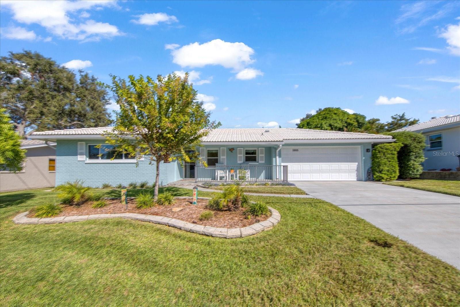 WELCOME to your new home in the coveted CANTERBURY CHASE neighborhood in SEMINOLE! This charming 3-bedroom, 2-bathroom residence has been lovingly cared for and is now available for you. From the moment you pull up to this home, you'll be impressed by the BRAND NEW driveway, the extended covered front porch featuring brand new non-slip tile, and the impeccable landscaping along with fresh exterior paint that creates instant CURB APPEAL! As you step inside, you'll be greeted by a light, bright, and airy atmosphere that's sure to make you feel right at home. The easy-to-maintain vinyl plank flooring stretches seamlessly throughout the kitchen, family room, dining room, and the inviting Florida room. The kitchen offers new applicances including a GAS STOVE for the chefs out there, Corian countertops, and solid wood cabinetry. PLUS, you'll find a convenient pantry for your storage needs. The thoughtful split-plan layout is perfect for bedroom separation, whether for guests or to create a home office or den. The possibilities are endless. Notable updates abound, including a BRAND NEW HVAC system, professionally cleaned & hermatically sealed ductwork, an IMPACT-RATED garage door, NEWER HOT WATER HEATER, and NEWER WINDOWS. The master bathroom has been tastefully renovated with a new shower surround, shower door, and toilet. Privacy is paramount in this home, as the backyard offers a serene, secluded escape. Enjoy your morning coffee or unwind after a long day with a glass of wine in the LARGE screened-in lanai. Rest easy knowing this home is located in a non-flood zone and boasts solid block contruction, a testament to its quality and durability. Don't miss out on this BEAUTY! Put it on your MUST-SEE list before it's gone.
