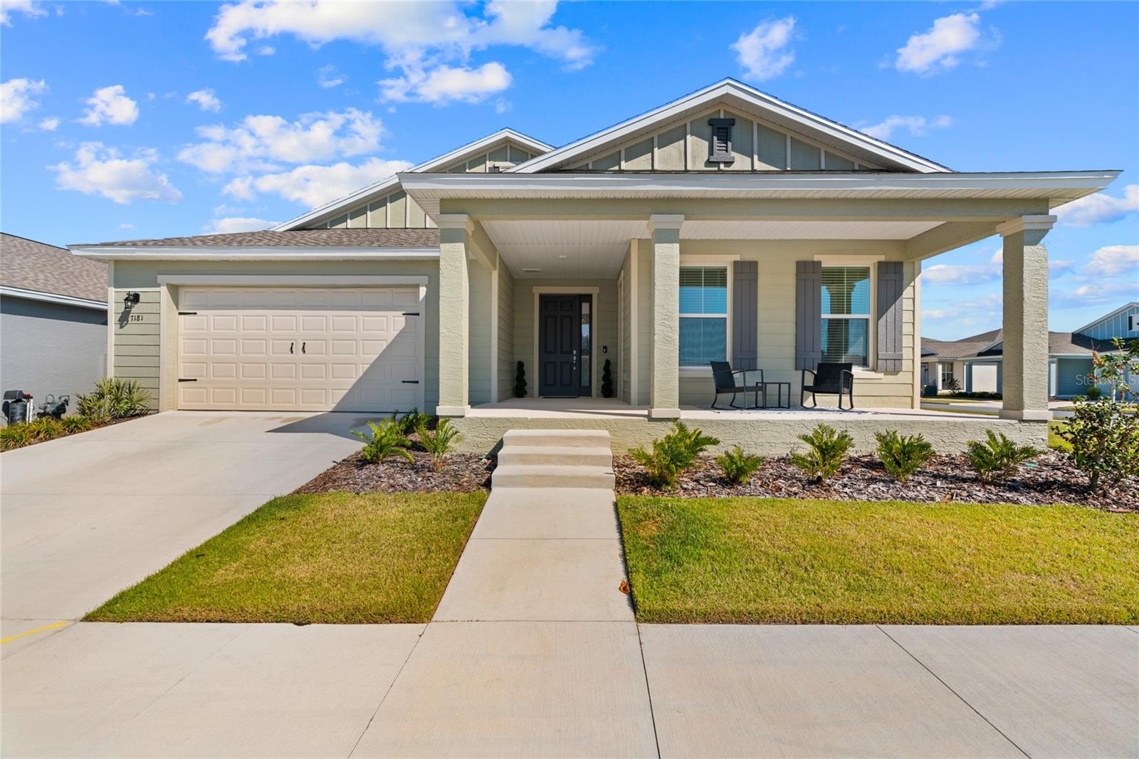 This stunning Gardenia model offering four bedrooms and four full bathrooms is the epitome of luxury living in the highly sought-after Calesa Township community! Situated on a generous corner lot, this home features an array of high-end upgrades that elevate the residence. Step inside to discover a beautiful open floor plan, including a formal dining room, a dedicated office in the garage (under A/C), and a spacious 32X14 screened lanai that’s perfect for relaxing and entertaining. The in-law suite provides ultimate privacy with its own entrance and keypad access, as well as an en-suite bath for added convenience. Elegant fixtures throughout the home offer a sophisticated, upscale feel. The master suite is a true retreat, featuring a massive walk-in closet, dual sinks, and a large walk-in shower—perfect for unwinding after a long day. Additional highlights include a butler's pantry complete with a mini-fridge, an abundance of natural light, and thoughtful design touches that create an inviting atmosphere. As a bonus, the owners are offering several valuable inclusions with an acceptable offer: solar panels (installation required), treadmill, living room fireplace, coffee and end tables, and the office desk! The home is located in the highly desirable Calesa Township, which boasts a wealth of amenities for residents, including community pools, basketball court, splash pad, playground, walking trails, and the state-of-the-art FAST indoor/outdoor pool facility, and a skate/bike park! Additionally, a coffee shop is coming soon, making this a truly unique place to call home. Don’t miss the chance to see this incredible property—schedule your showing today and make this dream home yours!