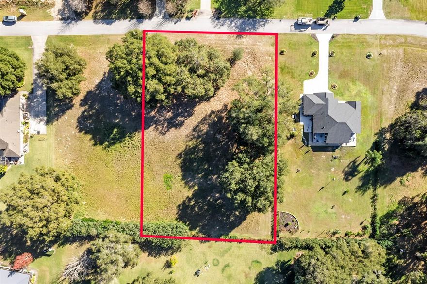 Build your NextHome, your Dream Home here! Spectacular .70 Acre Rectangular Shape, Level Lot in the quaint community of Oak Pointe of Lady Lake! High and Dry Lot with several Large Oak Trees nad underground utilities available. Center of the lot is cleared and ready to build. Live close to everything the Villages has to offer at a fraction of the price and lower cost of living. Gorgeous homes in this 33 Lot community are valued in the 500s to 700s! Residential zoning and very low HOA, low tax millage, make this the ideal place to make your dream home a reality! Just a few lots remain in this Gem in Lady Lake! Quiet and secluded setting, yet only 3 miles from shops and restaurants.