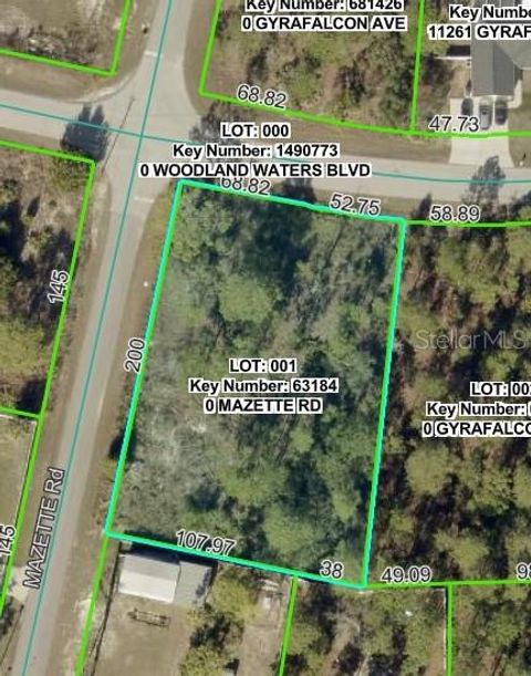 0 MAZETTE ROAD WEEKI WACHEE FL 34613