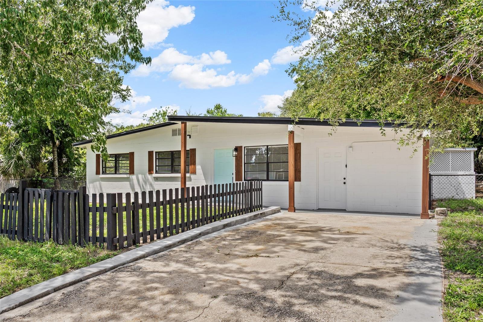 Fully renovated and move-in ready, this beautifully updated 3-bedroom, 1-bathroom home offers 1,400 square feet of stylish living space, including a spacious office and a versatile bonus room with its own exterior entrance that could potentially serve as a private suite or revenue-producing rental.
Situated on a massive fenced-in lot with no HOA and no CDD, this property provides both privacy and freedom. Recent upgrades make this home truly turnkey, featuring a new HVAC system, new tankless water heater, completely renovated kitchen with new cabinetry and countertops as well as an upgraded convection oven with built in air fryer, fully updated bathroom, new luxury vinyl plank flooring, and fresh paint inside and out.
Blending modern style with everyday functionality, this home is perfect for first-time buyers, downsizers, or anyone seeking a move-in-ready property without the hassle of renovations. Don't miss this opportunity—schedule your showing today!