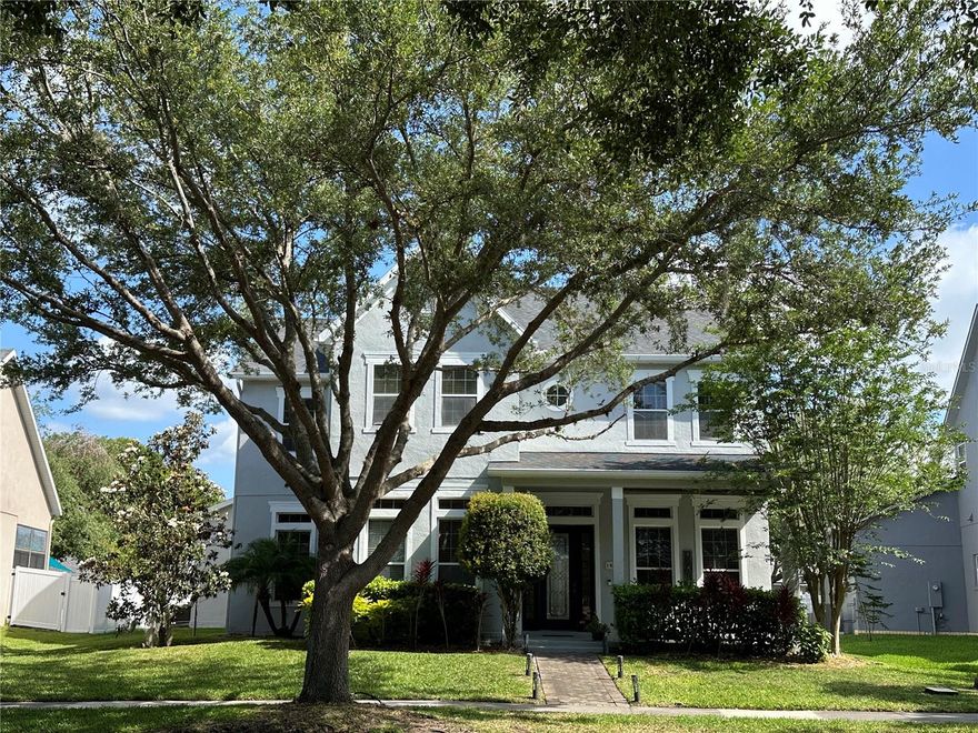 ..... Move in ready .....This beautiful 5 bedroom/3.5 bath/3 car garage house is located in the desirable Summerport community. No carpet for the entire house. Walking distance to the community club house and Keenes Crossing Elementary School. Minutes away from Windermere Preparatory School and Foundation Academy. The community offers multiple parks, pool, gym, basketball court, tennis court, volley ball court, walking trail and more. Tenant will be responsible for the lawn maintenance. Washer and Dryer are included. 1.5 months security deposit and rental insurance are required before moving in.