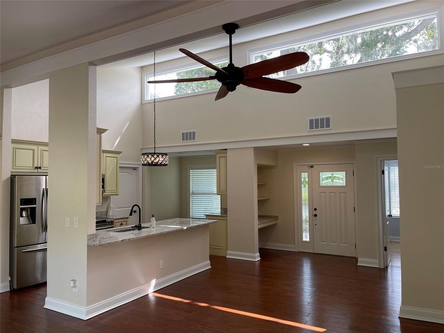 First Time Offered! The Perfect Family Home.. Beautiful 3 Bedroom 2 Bath With Vaulted Ceilings. New Paint Inside And Out.
New Metal Roof. Granite In Kitchen & Baths. Stainless Appliances. Custom Cabinets. Tile & Wood Floors. Huge Fenced Backyard. Covered & Pavered Patio. ( Adjoining lot north of property can also be purchaed) ;Water: City