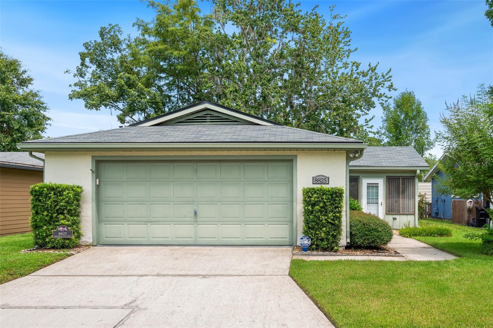 Welcome to Turkey Creek Forest—Gainesville’s welcoming 55+ community. This well-kept 2-bedroom, 2-bath home, complete with a 2-car garage and a freshly installed roof (2023), is move-in-ready. Inside, you’ll find large bedrooms with walk-in closets, a dining area with a charming accent wall, and a kitchen with stainless steel appliances, plenty of cabinet space and a cozy counter top seating spot. The highlight? A spacious, 240sqft heated & cooled sunroom—perfect for relaxing, crafting, or sipping your morning brew—plus a private backyard with no rear neighbors and a sweet patio for quiet evenings. Beyond your door, the community amenities shine: a central clubhouse with a kitchen, lounge, game room, arts & crafts hall, and a library; plus a solar-heated pool, tennis and shuffleboard courts, horseshoe pits, and scenic walking trails. It’s a friendly, nature-filled neighborhood just minutes from UF, healthcare, shopping, and I-75. PLUS - Seller is offering up to $5000 credit for buyer! Opportunities like this don't come along often, schedule your tour today!