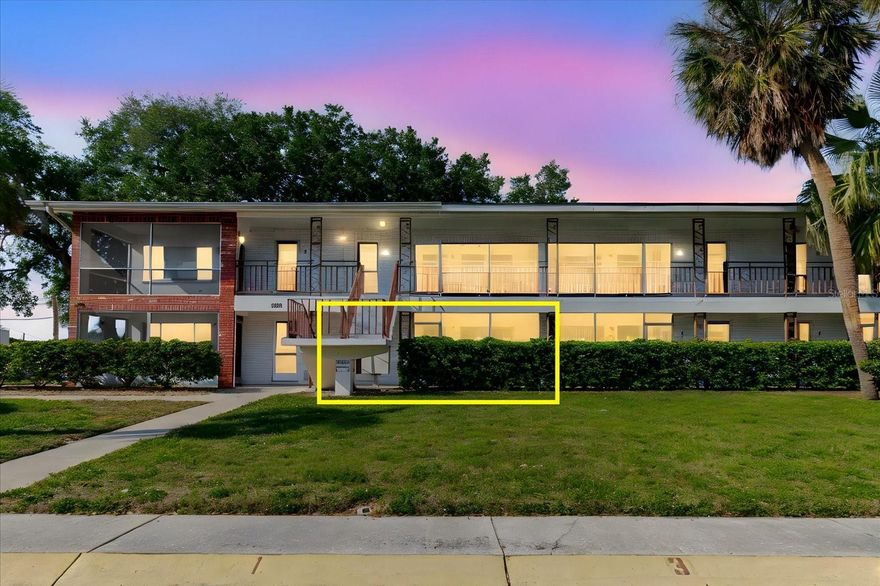 Furnished and move in ready! Enjoy easy Florida living in this first floor condo located in a peaceful 55+ Clearwater community. Featuring tile and LVP flooring throughout, an updated bathroom with a walk in shower, and a screened in patio perfect for relaxing outdoors. Located in a non flood zone for added peace of mind. Conveniently close to shopping, dining, Gulf beaches, and both Tampa International and St. Pete-Clearwater airports.