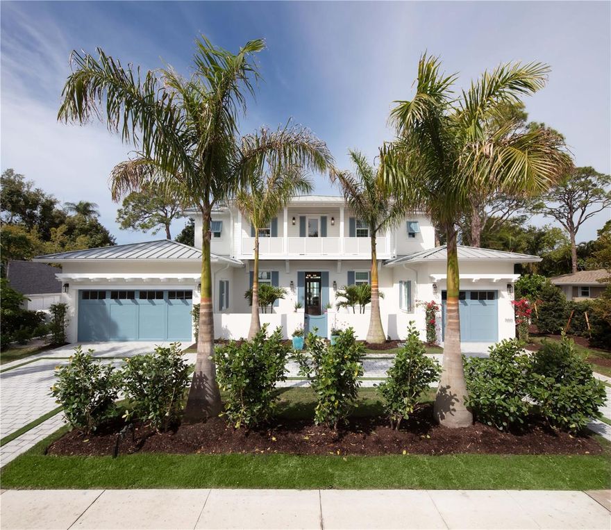 Available Luxury Custom Home. Welcome to the epitome of luxury living in the coveted Harbor Acres community! This magnificent 2-story custom home boasts over 4,000 square feet of living space, featuring 4 bedrooms, 5 and a half bathrooms and a 3-car garage. Step inside and be dazzled by the exquisite design and high-end finishes throughout. The spacious living area is highlighted by soaring ceilings, expansive sliders and a beautiful coral stone fireplace. The gourmet kitchen is a chef's dream, complete with top-of-the-line appliances, custom cabinetry and a large island perfect for entertaining. Retreat to the luxurious master suite, featuring a spa-like bathroom with an outdoor shower and separate his-and-her walk-in closets. Three additional bedrooms, each with their own en-suite bathroom, provide ample space for family and guests. Entertain in style with the vast outdoor living area, complete with an outdoor kitchen, sparkling pool/spa and deck. The focal point of this oasis is a free-standing outdoor fireplace, pergola and seating area, setting the ideal backdrop. The media room is perfect for movie nights, while the guest lounge on the upper floor provides a comfortable retreat for visitors. With an elevator providing easy access to both floors, this home is perfect for those seeking convenience and luxury. Located West of the Trail in Sarasota, you'll enjoy easy access to world-renowned beaches, shopping, dining, and entertainment. Don't miss your chance to own this magnificent luxury custom home in one of Sarasota's most desirable neighborhoods. Schedule your private showing today and experience the ultimate in luxury living!