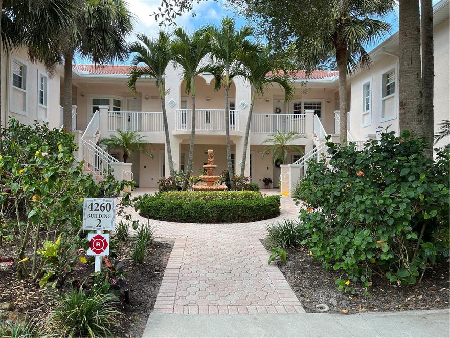 You will love this Palmer Ranch furnished condo! Available as a long term or for 6 months. Check with listing agent for the 6 month seasonal rate. Enter the front door to soaring ceilings, ceramic tile and laminate flooring. This 2/2 condo has an open floor plan with a breakfast bar at the kitchen and all stainless steel appliances. Bathrooms have been updated with solid wood cabinets and beautifully tiled step-in showers. Bright yet tasteful paint colors will lift your mood as you come home to your private retreat.
Fully furnished with stylish décor, the primary bedroom features a King bed and a 36" wall-mounted TV. The spare bedroom is set up as a den with desk and chair and has a queen pull-out sofa for guests. The den has a 56" screen TV. The living room also has a queen pull-out sofa and a loveseat. Ceiling fans throughout.
Located close to Sarasota's Legacy Trail, COSTCO, shopping, dining and entertainment. Plaza de Flores has an onsite fitness and weight room, community pool with hot tub, tennis and pickleball. Minutes to Siesta Key Beach or Nokomis Beach. No pets.