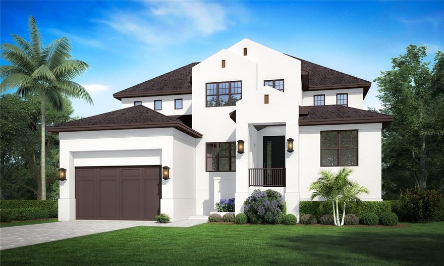 Pre-Construction. To be built. Welcome to the "Manchester", the newest design by Taralon Homes. Located in the popular Sunset Park neighborhood of South Tampa, this 4 bedroom, 4/2 bath floorplan features a modern Tudor elevation with a luxury flair, clean lines, tall window designs and a sand finish stucco exterior. This exceptional home boasts an open concept floor plan with spacious living and dining areas, saltwater pool and spa, travertine lanai, outdoor kitchen, elevator and 2 car garage. First floor features include a Study, Dining Room, Chef's kitchen with center island, Wolf and Subzero appliances, Living Room with gas fireplace, guest suite and mud room. Second floor includes an enviable primary retreat with luxurious bath, walk-in closet and private balcony, a Game Room and 2 additional bedrooms each with ensuite bath and walk-in closets. Tastefully appointed, this home features 7.5" Naturally Aged Medallion Collection wood flooring, 7" crown molding, insulated Low-E impact windows, Level 5 drywall finish on walls and ceilings, 2 tankless water heaters, solid core doors throughout, gas fireplace, 2 car garage and paver driveway. Located in a top-rated school district and just minutes to TIA, Downtown Tampa, restaurants, shopping, and Gulf beaches.