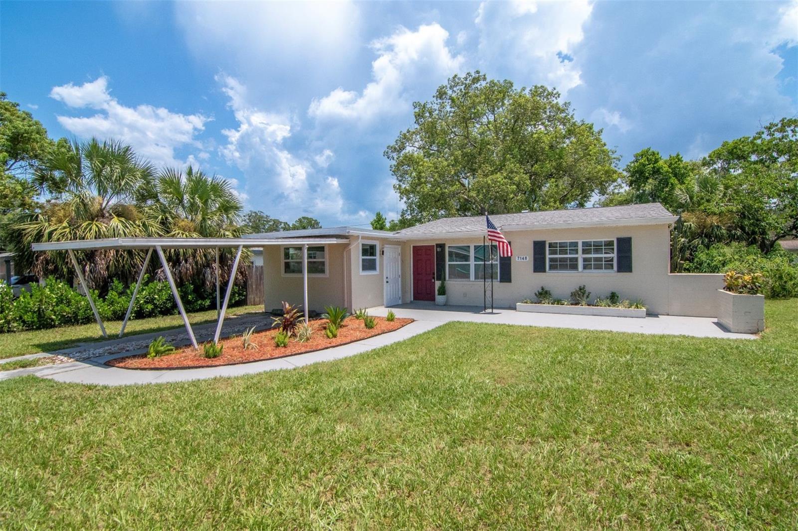 Welcome to this beautifully remodeled 3-bedroom, 2-bath home offering approximately 1,173 square feet of stylish living space in the heart of New Port Richey! Built for modern comfort, this home features an open floor plan with sleek quartz countertops, upgraded cabinetry, and contemporary finishes throughout.
Enjoy peace of mind with major updates already done: newer roof (2023), newer septic system (2023), and newer A/C unit (2022)—all the big-ticket items are taken care of!
Tucked away in a no-HOA neighborhood, you're free to live how you want. Take your golf cart to downtown New Port Richey and enjoy its charming shops, restaurants, and local events. Plus, you’re just minutes from gulf beaches, shopping, parks, and top-rated dining.
This move-in ready gem checks all the boxes.
Don’t miss out—schedule your private showing today!