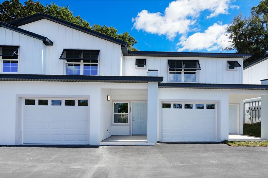 MOVE IN SPECIAL: 50% off the first month's rent for any move-ins by January 1st, 2026! Fort King Townhomes, a brand-new townhome community in the heart of Ocala, Florida. Located off E Fort King Street, this beautifully designed residence offer modern living just minutes from charming downtown Ocala. This 2-bedroom, 2.5-bath townhome boasts a generous floor plan of approximately 1,900 square feet. Inside, you'll find upscale finishes including quartz countertops, tiled showers, stainless steel appliances, and in-unit washer and dryers. Featuring an attached garage and a rear-facing balcony, perfect for enjoying Florida's sunshine. Conveniently located near major highways such as US-301, US-27, and SR-40, Fort King Townhomes offers easy access throughout the city. Residents will enjoy being close to popular destinations like Historic Downtown Ocala, Ocala Regional Medical Center, Tuscawilla Park, and Silver Springs State Park. With modern design, premium features, and an unbeatable location, these townhomes are the perfect place to call home. These townhomes won't last long so schedule your Showing or Apply Today!