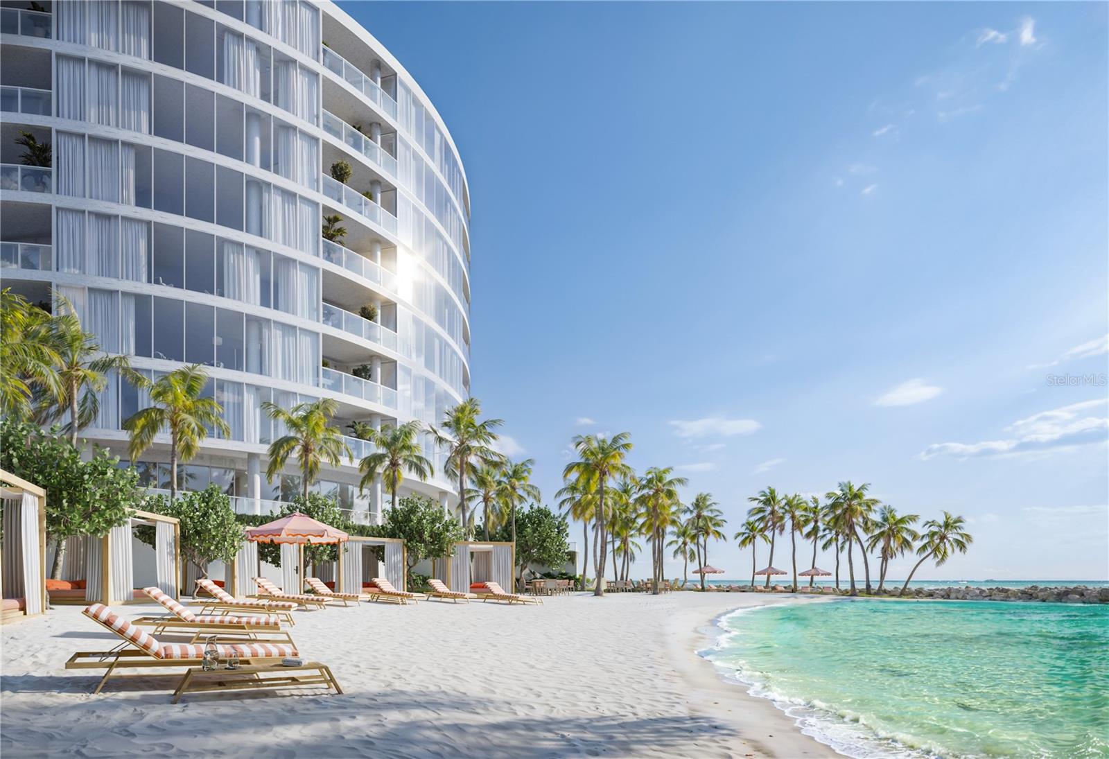 Pre-Construction. To be built. Imagine experiencing the epitome of luxurious resort-style living at the Viceroy Residences Clearwater Beach, a groundbreaking new construction of branded residences that redefine luxury and exclusivity. This prestigious development is not just a home—it’s a lifestyle. Designed with hurricane resiliency in mind, the Viceroy Residences offer unmatched protection and durability, making them the first choice for those who value both elegance and security. Every detail, from the gas-generated elevators to the high-impact windows and elevated amenities, ensures a resilient and sophisticated living experience. With its European-inspired design, world-class amenities, and PRIVATE beach, the Viceroy Residences stand as a true beacon of modern architecture and luxury. The building’s stunning façade and expansive, elegantly appointed interiors set a new standard for luxury living in Clearwater Beach. The Viceroy Residences offer exclusive access to curated amenities, including a spa lounge, a resort-style pool, a 3,000-square-foot gym, hot and cold plunge pools, a media room, a private restaurant, and bespoke concierge services with a highly trained staff. Every element is designed to provide residents with the utmost comfort and style. Inside this 3 bedroom, 3.5 bathroom residence, with 2,419 sq. ft. you will find expansive, panoramic views of the surrounding landscape through floor-to-ceiling windows. The gourmet kitchen boasts a Sub-Zero refrigerator/freezer, a Wolf gas cooktop, Italian cabinetry, and Italian quartz countertops with a stunning waterfall edge. The primary suite offers a spacious retreat with floor-to-ceiling windows, a spa-inspired en-suite bath, and balcony access, perfect for enjoying breathtaking sunsets over the Gulf with a Western exposure. Located just minutes from Pier 60, the Clearwater Marine Aquarium, Sand Key Park, and the area’s famous sugar-white sand beaches, the Viceroy Residences Clearwater Beach provide unparalleled access to the best of Tampa Bay. Amenities: Dive into the resort-style infinity pool, surrounded by chic cabanas and lush tropical landscaping. Enjoy exclusive access to a secluded private beach with beachside cabanas and al fresco firepit seating. Savor exquisite dining at the 3,000 sq. ft. private restaurant and poolside bar, perfect for gourmet meals and crafted cocktails. Stay active in the state-of-the-art fitness center and unwind in the tranquil yoga room. Rejuvenate at the signature spa featuring multiple massage rooms, a serene lounge, and private sauna and steam rooms. Hurricane-resilient features include gas-powered backup generators, impact glass rated to 165 mph, and residences elevated 29 ft. above sea level.