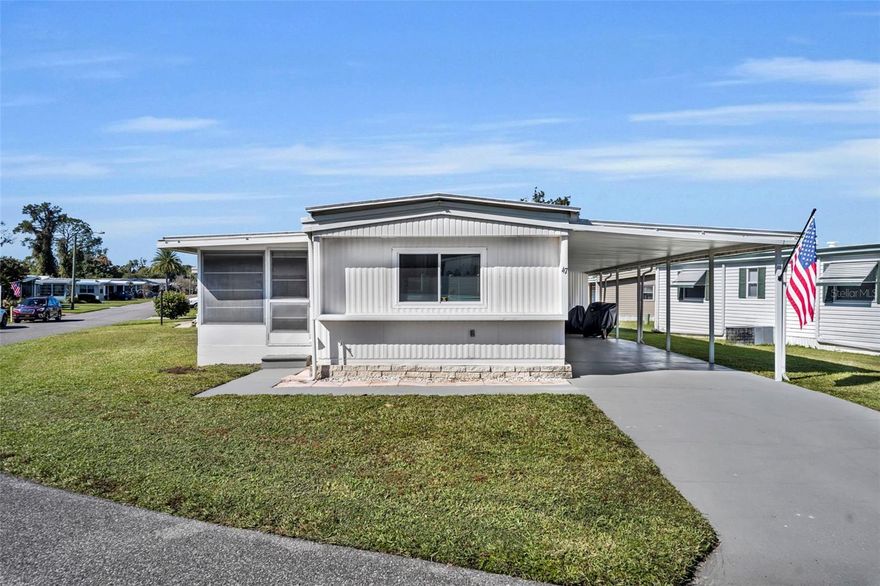 This 55+ resident-owned community on Molokai offers true ownership—no lot rent, just your share in the community. The single-wide, 2-bedroom, 2-bath home features several valuable updates, including a new HVAC system (2022), Roof-Over (2024), double-pane windows (2024), and vapor barrier (2025). The community provides exceptional amenities for an HOA fee of just $215 per month, including internet, cable, pool access, water, sewer, and more.