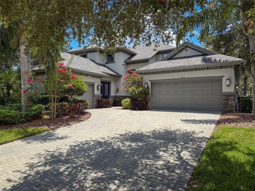 BACK TO MARKET, BUYERS LOSS IS YOUR GAIN, CLEAN INSPECTION AND READY FOR A NEW BUYER!  BRAND NEW ROOF + TRANSFERRABLE HOME WARRANTY! Located in the private, gated community of Florencia at Champions Club, this luxury custom pool home sits on an oversized 0.38-acre lot and offers over 3,800 sq ft of thoughtfully designed living space: 4 bedrooms, 5 bathrooms, den/office, bonus/media room, new resort-style pool/spa, and an oversized 3-car garage.

Inside, enjoy a chef-style kitchen with espresso cabinetry, granite countertops, stainless appliances, gas cooktop, double wall ovens, dual wine fridges, walk-in pantry, and breakfast nook. The great room, formal dining area, and private office feature crown molding, plantation shutters, upgraded fans, fresh interior paint, and new luxury laminate flooring.

The primary suite includes 2 custom walk-in closets, a spa-like bath with travertine floors, granite double vanities, garden tub, and walk-in shower. Upstairs offers a bonus/media room with private balcony, 3 spacious guest bedrooms, and 2 full bathrooms.

Outdoor features include a brand-new saltwater heated pool with Pebble Tec finish, sun shelf, travertine lanai, outdoor kitchen with wine fridge, outdoor fireplace, oversized fenced yard, and sealed pavers—all controlled via Aqualink smart system. Additional highlights: new upstairs HVAC, smart sprinkler system, walk-in closets with custom organizers.

Enjoy resort-style living with Champions Club amenities: clubhouse, fitness center, tennis courts, pool/spa & exclusive resident events. Close to top-rated schools, shopping, dining, and medical. Schedule your private showing today!

VIRTUAL TOUR: https://my.matterport.com/show/?m=KvGCH613tRc&brand=0&mls=1&