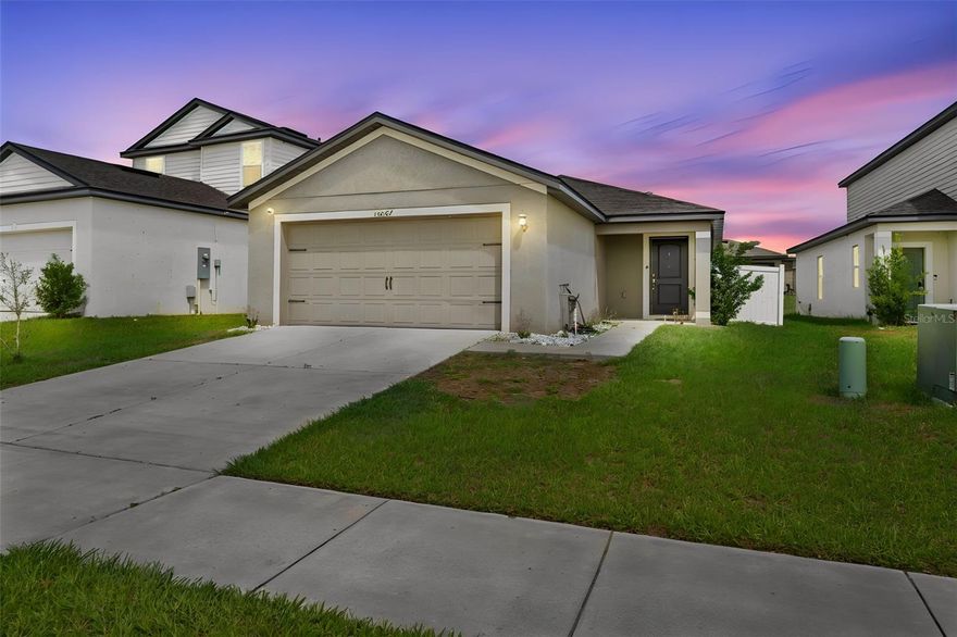 Welcome to this beautifully maintained newer construction home in the desirable Trilby Crossing community! Priced under $300,000 and located in Flood Zone X, this 3-bedroom, 2-bath home offers an exceptional opportunity for first-time buyers, relocations, or anyone looking for a move-in-ready home with modern features and low-maintenance living.

Inside, you’ll find a bright open-concept layout with spacious living areas, a functional split-bedroom floorplan, and a kitchen designed for both everyday living and entertaining. The home offers comfortable flow throughout, creating a warm and inviting atmosphere from the moment you walk in.

Step outside and enjoy one of the property’s standout features — the brand-new vinyl privacy fence, perfect for pets, gatherings, relaxing evenings, or creating your own private backyard retreat.

Built in 2021, this home also offers the advantage of newer construction, which can help provide insurance and maintenance peace of mind compared to older Florida homes. The low HOA and convenient access to major highways, shopping, dining, and surrounding areas make this location both practical and desirable.

Whether you’re searching for your first home, downsizing, or simply looking for a newer Florida home at an attractive price point, this property is one you won’t want to miss. Schedule your private showing today!
