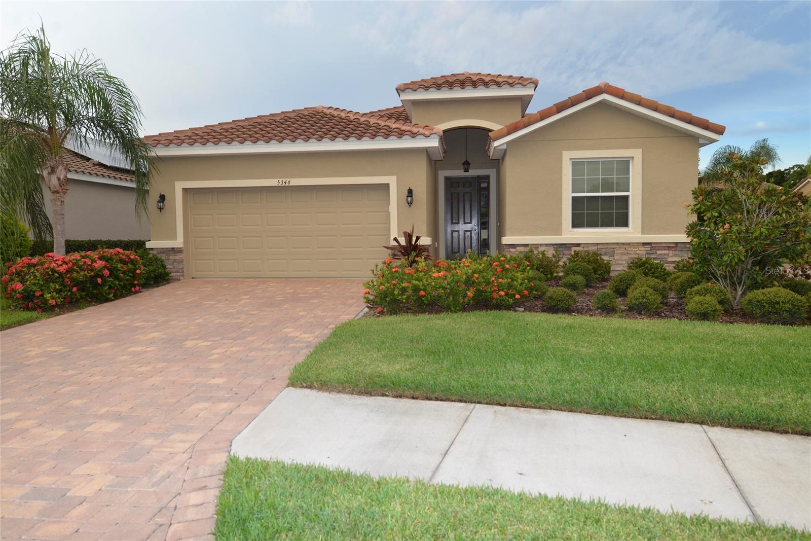 Welcome to a small enclave of homes in one of the most desirable areas in Florida! This home is located in the Ashton Elementary, Sarasota Middle and Riverview High School District. Energy efficient open concept home includes soaring ceilings, a chef's kitchen with granite counters, large island and stainless appliances. Three bedrooms plus an office / den with glass doors and a two car garage. Spacious master suite includes bath with separate shower, double vanity, two walk in closets. Bedrooms are a split plan. Living areas have 18 X 18" tile floors, & the sliding door opens to a private patio in back. The back yard is fenced on three sides. A+ schools, very close to Ashton Elementary and Sarasota Middle Schools. Coming home can feel like taking a vacation in paradise! Located less than fifteen minutes drive to Siesta Key beach and so close to restaurants, entertainment and all the wonderful amenities Sarasota has to offer.