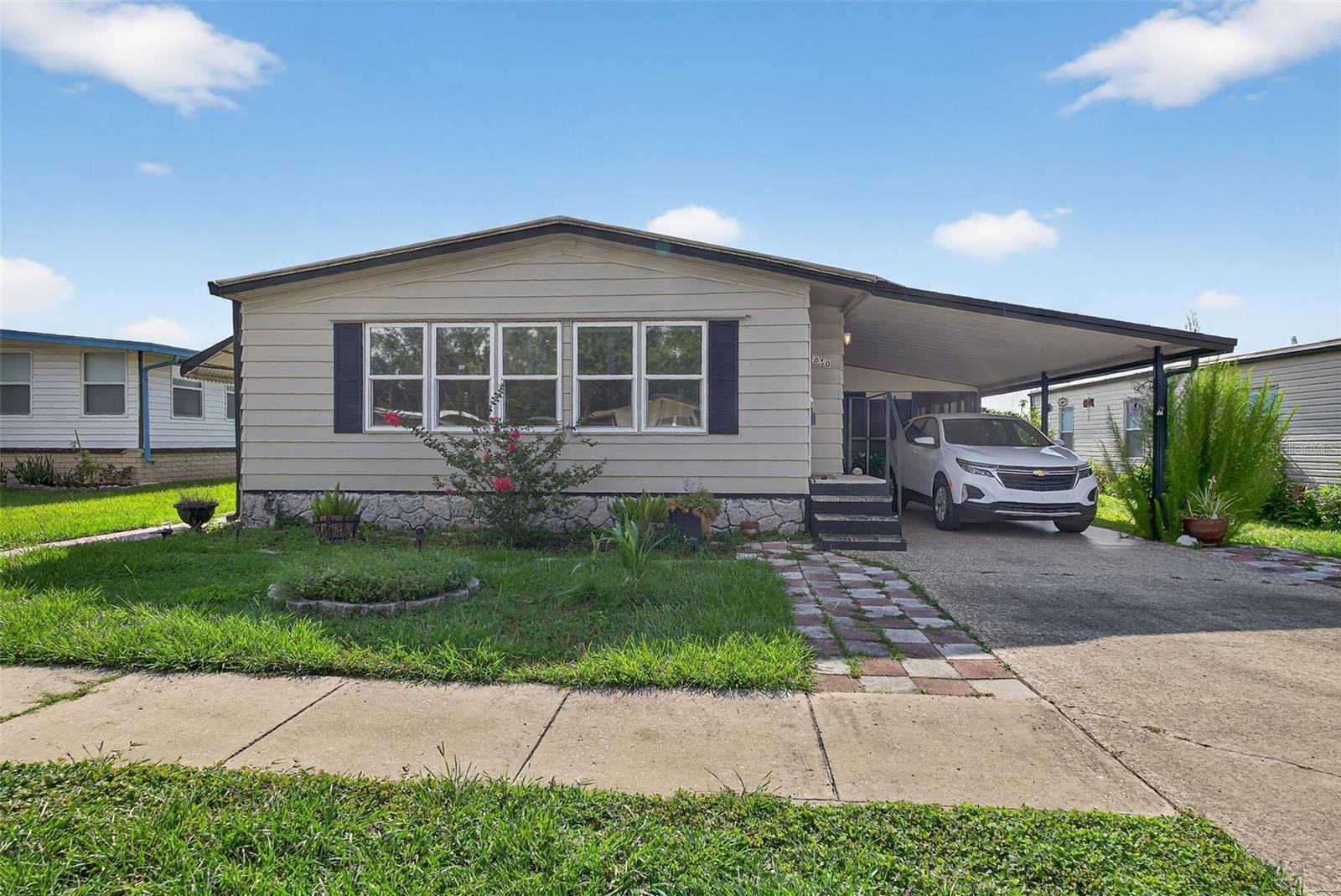 Your Florida Retirement Dream Awaits at Terrace Park Senior Community!
Welcome to this beautifully updated double-wide mobile home, offering over 1,400 sq ft of thoughtfully designed, move-in ready space. Simply bring your personal touches and settle into the relaxed Florida lifestyle you've always dreamed of.
This charming residence features two comfortable bedrooms and two full bathrooms, plus a versatile bonus space ideal for a home office, hobby room, or quiet den. You'll appreciate the newer windows that bring in abundant natural light and the stylish, easy-care vinyl flooring throughout, making daily living a breeze. The open-concept kitchen and dining area create an inviting atmosphere, perfect for entertaining friends and family during holiday celebrations.
Don't miss the opportunity to make this delightful home yours! Schedule your private tour today and experience the comfort and convenience of Terrace Park Senior Community.
All info must be verified by buyer and buyer agent