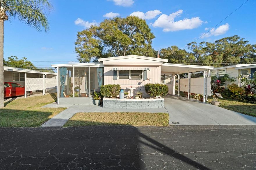 Resident Owned Lake Placid 55+Mobile Home Park in Largo, Florida. This 2-bedroom, 1-bath furnished mobile home offers a practical layout with an open living space. A functional kitchen with stainless steel appliances, and a gas range. Private patio steps away from the bike trail. Located in a well-kept community, this home provides an excellent option for full-time living, seasonal use, or investment. HOA dues are only $300 a month, and include water, trash, lawn, sewer and cable. Affordable living in the heart of Largo. No pets are allowed in this park. Enjoy easy access to local parks, shopping, dining, and the Gulf beaches. With low carrying costs and a central Pinellas location, this property offers exceptional convenience and value.