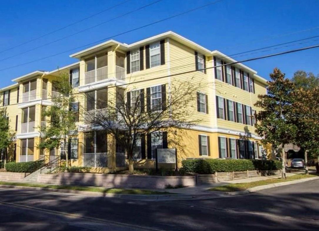Move-in ready 2 bed, 2 bath ground-floor end-unit condo in NW Gainesville, located less than 1.7 miles from the University of Florida. This home boasts 9 ft. ceilings, crown molding, tile in the kitchen and bathrooms, and upgraded commercial luxury vinyl plank flooring throughout the living room, dining area, and bedrooms. The open floor plan includes a breakfast bar, spacious living room, dining area, and screened-in patio. Both bedrooms feature large walk-in closets and full en-suite bathrooms. Additional highlights include a full laundry room with washer and dryer, a separate lockable exterior storage closet, and all furniture shown in the listing photos included in the sale. The community offers a pool and is conveniently located on a direct bus route to UF Campus, with Planet Fitness, restaurants, supermarkets, and Shands Hospital all less than two miles away.