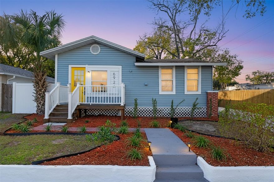This light-filled 4-bedroom, 2-bath bungalow in Seminole Heights blends classic charm with thoughtful updates throughout. Sunlight pours into every room, creating a warm, open feel from the moment you step inside. The spacious living room offers plenty of flexibility for everyday living or hosting, while the refreshed kitchen combines style and function with granite countertops, soft-close cabinetry, a stainless steel refrigerator, double-basin sink, and ample workspace.

Out back, a large, privacy-fenced yard shaded by a mature tree creates a peaceful outdoor retreat or an ideal space for entertaining. A convenient side-entry mudroom with laundry keeps daily life organized and easy, and the home is complete with generous closet storage and faux-wood blinds throughout. The split floor plan offers tons of privacy between the bedrooms. 

Recent improvements include a newly shelled driveway for added curb appeal, fresh paint, a foundation update completed within the last five years and backed by a 25-year warranty, and interior storm panels on the bedroom windows that enhance sound reduction and energy efficiency.

Ideally located near Seminole Heights Elementary and neighborhood favorites like the Heights Drive-Thru, where you can grab just about anything (including the best soft serve and matcha in Tampa) all without getting out of your car. This home also offers quick access to the area’s well-known dining and nightlife, including Gulf Coast Sourdough, Common Dialect, Mekenita Cantina, Rooster & the Till, and much more. Don't miss a great opportunity to enjoy one of Tampa’s most vibrant and character-rich neighborhoods at a rare price point for a 4 bedroom!