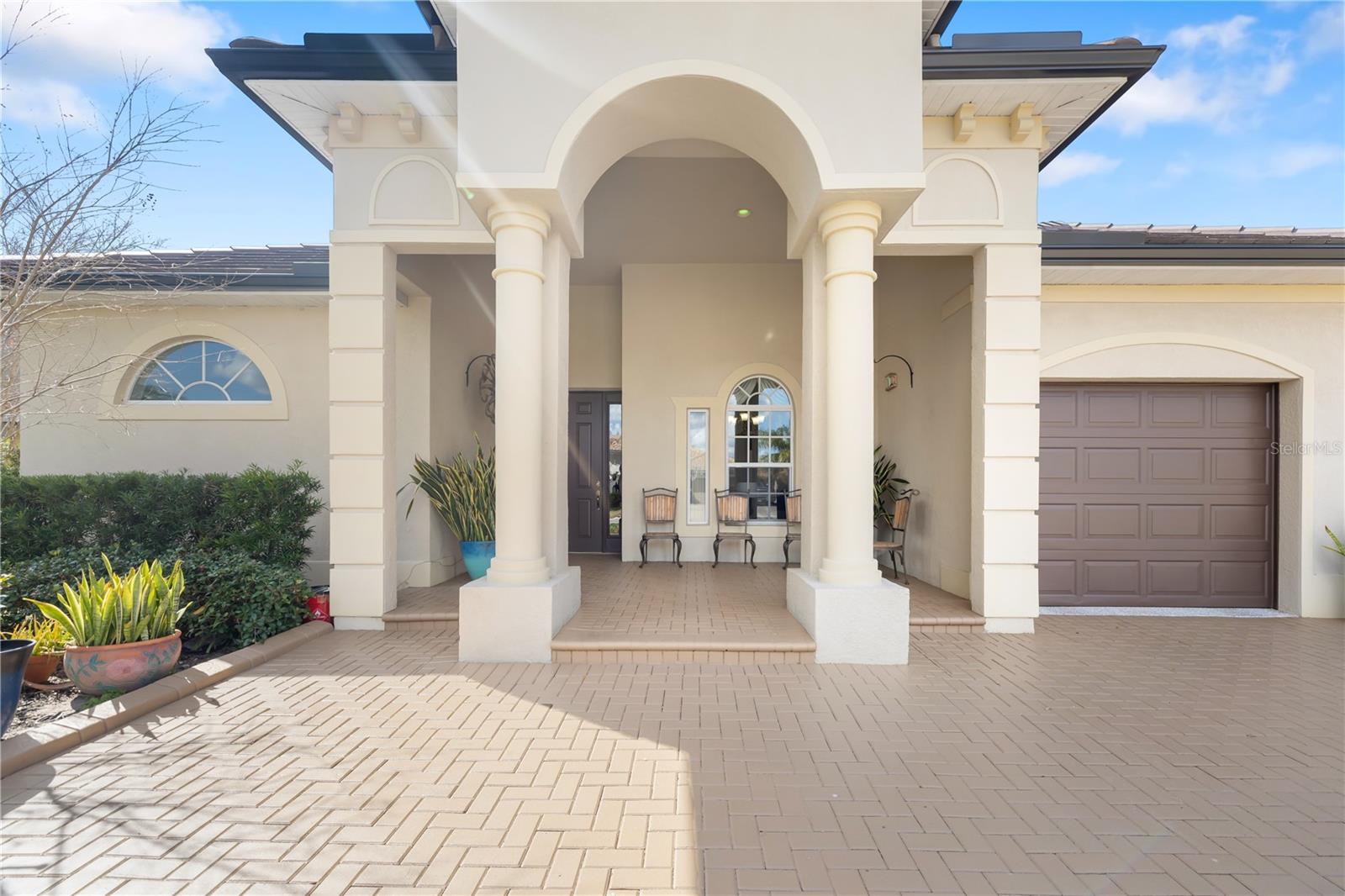 Modern sophistication a true masterpiece luxury home, 12810 Daisy PL Bradenton, FL 34212 located in the highly desirable, gated community of Greyhawk Landing with resort style amenities for $75 HOA a YEAR!. Quality built home with New WATER SOFTNER, NEW TILE ROOF, SOLAR PANEL system, GUTTERS, FENCED yard. This exquisite residence boasts timeless design elements, with modern luxury, featuring graceful archways, double tray and vaulted ceilings, crown molding, and timeless finishes that evoke the charm of classic European estates from every angle. Step inside to a spacious open-concept layout where the living and dining areas flow effortlessly with high-end furnishings. A new gourmet kitchen is a chef’s dream with premium appliances, waterfall granite countertops, backsplash, under cabinet lighting, breakfast bar and a grand living area perfect for entertaining or intimate gatherings. The primary suite is a private retreat, complete with a spa-inspired bathroom that offers a soaking tub, oversized shower, dual vanities, linen closet, creating a tranquil oasis. The additional three bedrooms are generously sized, each offering comfort and privacy, with easy access to well-appointed bathrooms. The home also includes an upstairs bonus room loft with half bathroom, a new mini bar ideal for a home office, guest suite, state-of-the-art media room, creating the ultimate entertainment experience. Expansive windows and triple pocket glass sliders lead you to the backyard, where a resort-style screened in pool takes center stage, paver decking and stone surrounded by lush landscaping, swaying palms, and exotic greenery, creating a serene and tranquil atmosphere perfect for unwinding, dining year-round. Whether relaxing by the pool or entertaining guests in the grand living spaces, this home effortlessly combines both luxury and comfort in one of Florida’s most desirable locations, Greyhawk Landing with a low HOA $75 a year. *** Community Amenities: two community pools, fitness center, tennis, pickleball, basketball courts, soccer and baseball field, fishing pier, acres of open spaces with preserves, large lakes, wildlife habitats weaving throughout the community with walking and biking trails. Proximity to Top A-Rated Schools and Colleges, world famous beaches, golf courses, boating, entertainment, medical facilities! Start living your best life while creating lasting memories on the Gulf Coast of Florida in paradise. Schedule your showing today.