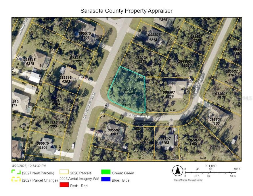 This is an assignment of contract. Build your Florida dream home on this spacious 0.30-acre (12,861 sq ft) corner lot located on Crenshaw Ln in the growing community of North Port (ZIP 34286). This oversized corner parcel offers added flexibility for your future home design along with excellent curb appeal and accessibility, making it an ideal opportunity for homeowners or investors.
The property is situated in an X flood zone, meaning flood insurance is typically not required by lenders, and electricity is available nearby to help streamline your building plans. With no HOA, you’ll enjoy the freedom to build and use your property without restrictive rules or fees.
Families will appreciate nearby schools including Lamarque Elementary School, Woodland Middle School, and North Port High School. Daily conveniences are close by with shopping and grocery options such as Publix Super Market, Walmart Supercenter, and ALDI just a short drive away.
This location provides easy access to surrounding areas like Port Charlotte, Sarasota, and Punta Gorda while still offering a peaceful residential setting. Enjoy nearby Gulf Coast beaches including Englewood Beach, Venice Beach, and Siesta Key Beach, all within convenient reach.
Travel is made easy with access to Sarasota-Bradenton International Airport, Punta Gorda Airport, and Southwest Florida International Airport. Major roadways such as Interstate 75 and US-41 (Tamiami Trail) ensure convenient travel throughout the region.
Whether you’re building now or investing for the future, this larger corner lot offers space, flexibility, and strong potential in one of Southwest Florida’s fastest-growing areas.