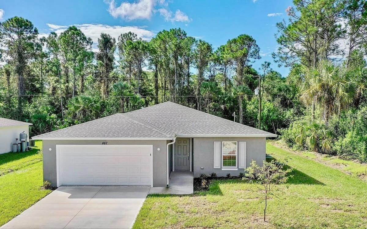 Excellent opportunity to rent a like-new 1,833 sq. ft. home in Palm Bay, FL, just 8 minutes from I-95, close to shopping centers, and only 30 minutes from Melbourne Beach. This beautiful home features an open-concept kitchen and living area, 4 spacious bedrooms, 2 full bathrooms, and a covered patio overlooking a generous lot — perfect for enjoying the outdoors. Highlights: solar panels powering the entire property ($200/month in addition to rent), easy online application and move-in ready with a minimum of first month’s rent and one month’s security deposit required.