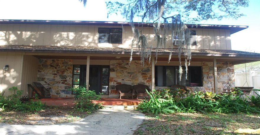 LARGE FAMILY HOME ON THE WATER WITH POOL AND BOAT HOUSE. ALSO A BOAT RAMP TO TRAILER YOUR BOAT. LARGE ROOMS WITH LOTS OF STORAGE. FIREPLACE IN THE FAMILY ROOM. GAME ROOM HAS A FULL BATH AND A BAR AREA (bar is moveable and does not stay).  MAIN FLOOR HAS ANOTHER HALF BATH.  ALL THE BEDROOMS HAVE WALK IN CLOSETS AND TWO OF THEM HAVE ACCESS TO THE DECK OVERLOOKING THE POOL AND THE CANAL.  JUST A SHORT DISTANCE TO THE INTRACOASTAL WATERWAY.  BRING YOUR IMAGINATION THIS HOME DOES NEED WORK. ;Water: City